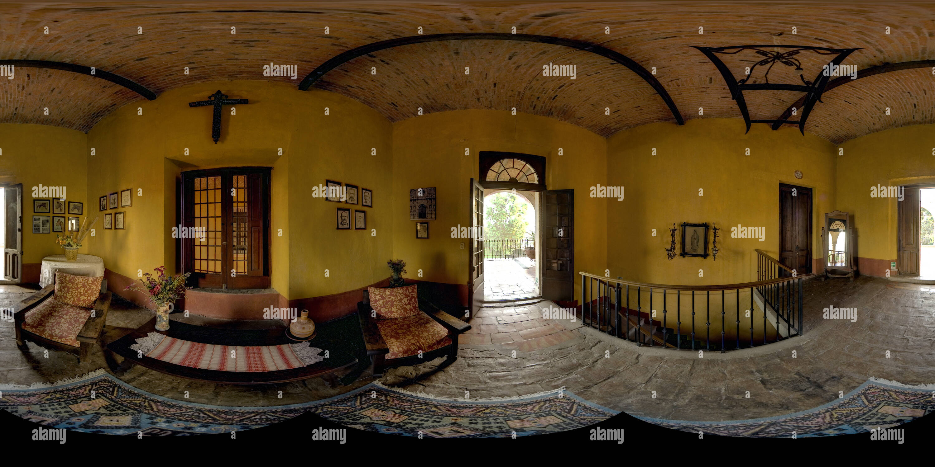 360° view of Upstairs hall - Hacienda El Carmen 6 - Alamy
