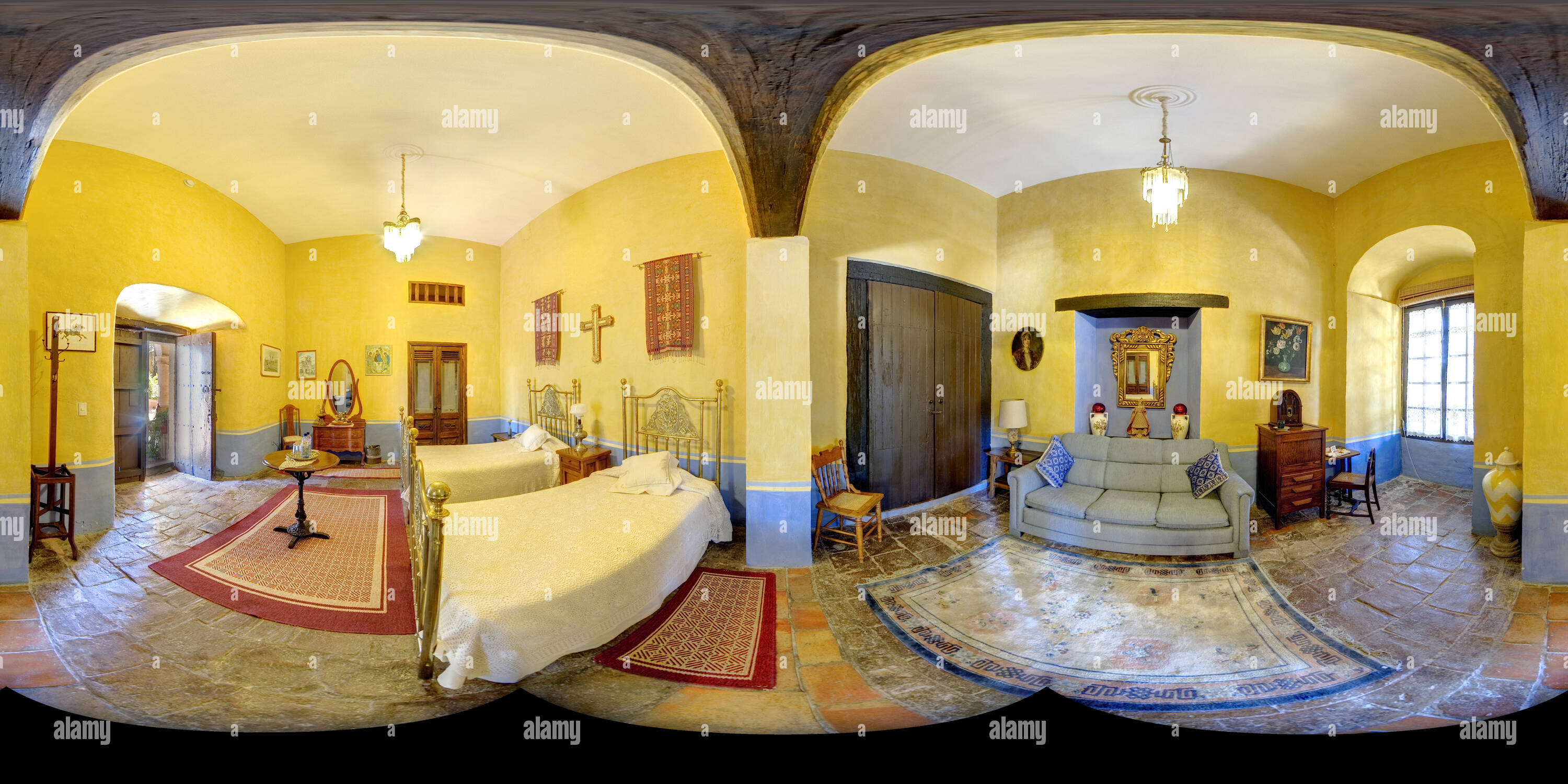 360° view of Bedroom 6 - Hacienda El Carmen 37 - Alamy