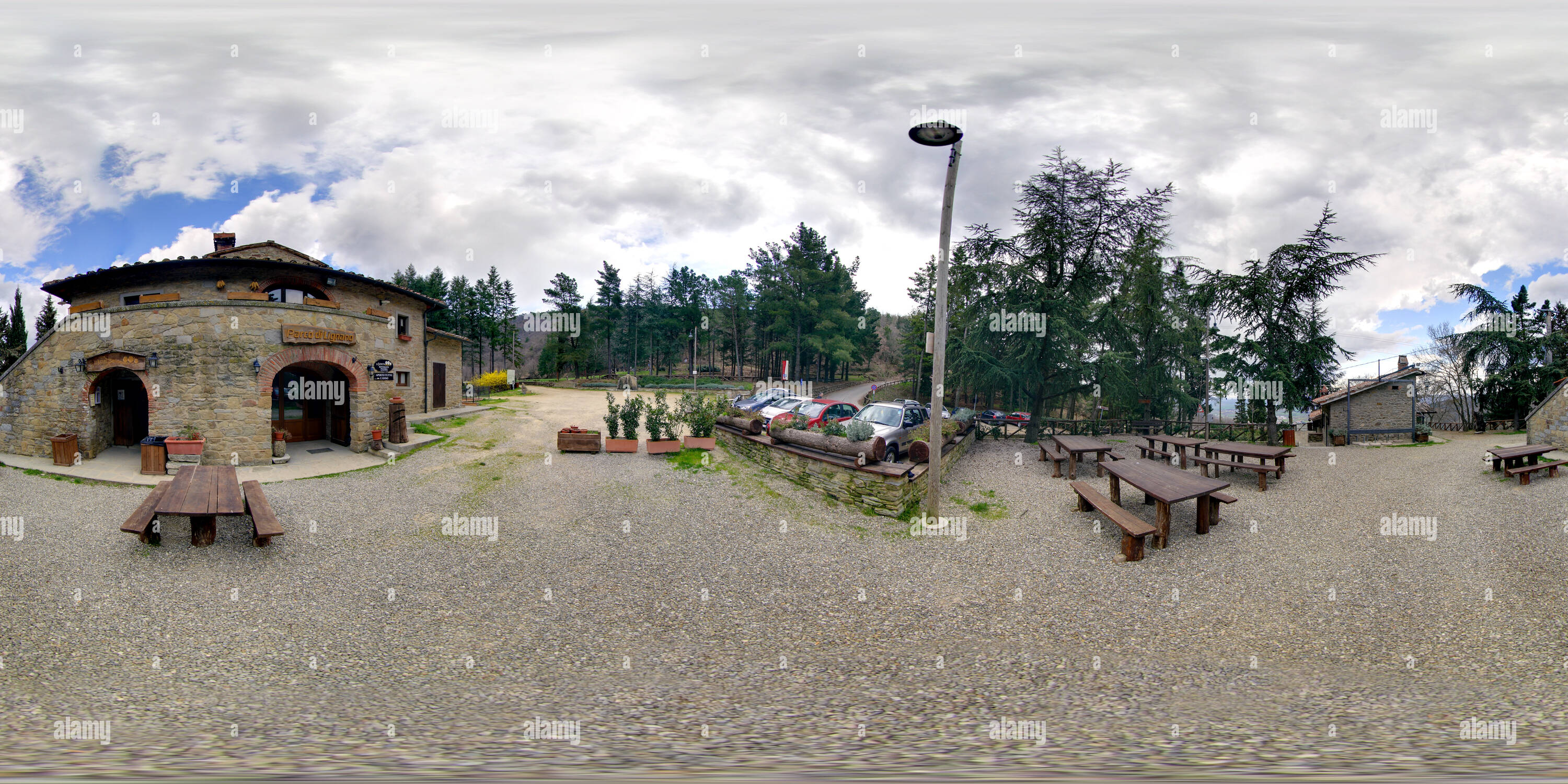 360 view of Arezzo Parco di Lignano Alamy