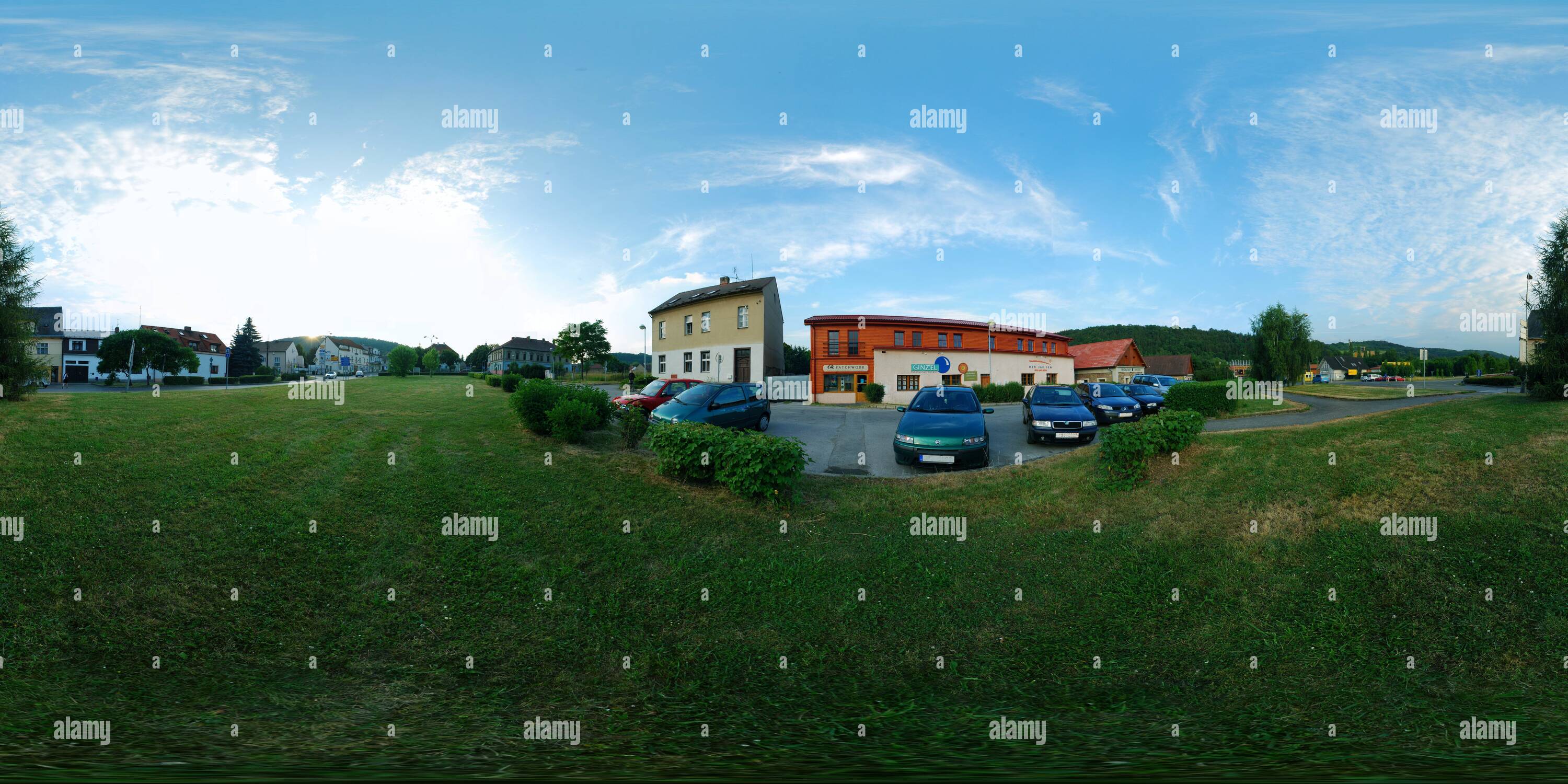 360° view of Lodenice square Alamy