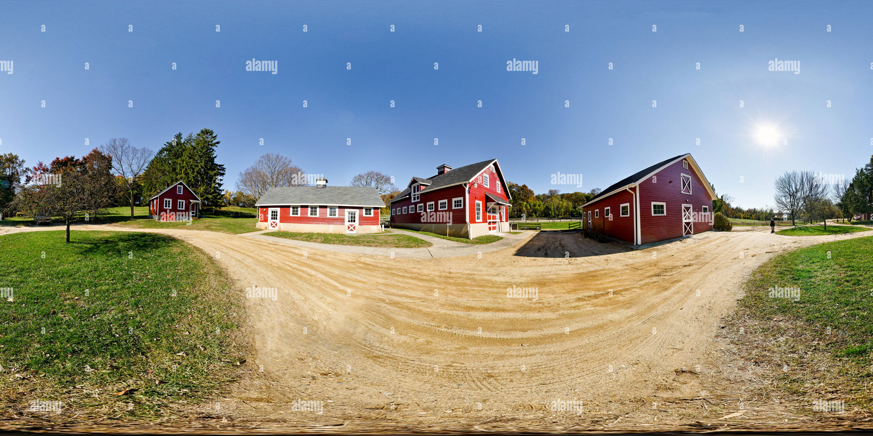 360 degree panoramic view of Equestrian Center, Huber Woods, New Jersey