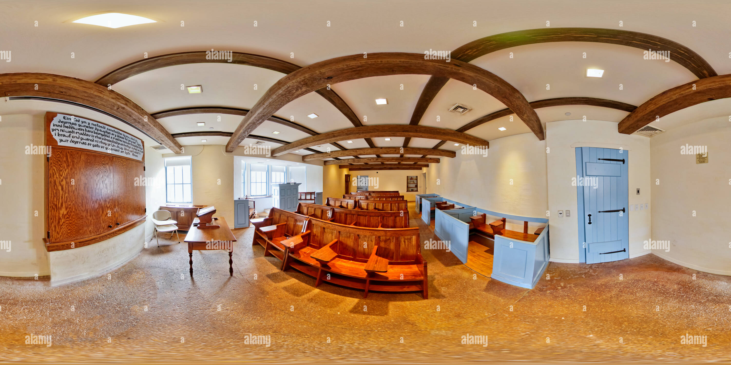 360 degree panoramic view of Welsh Classroom, Cathedral of Learning, Pittsburgh, PA