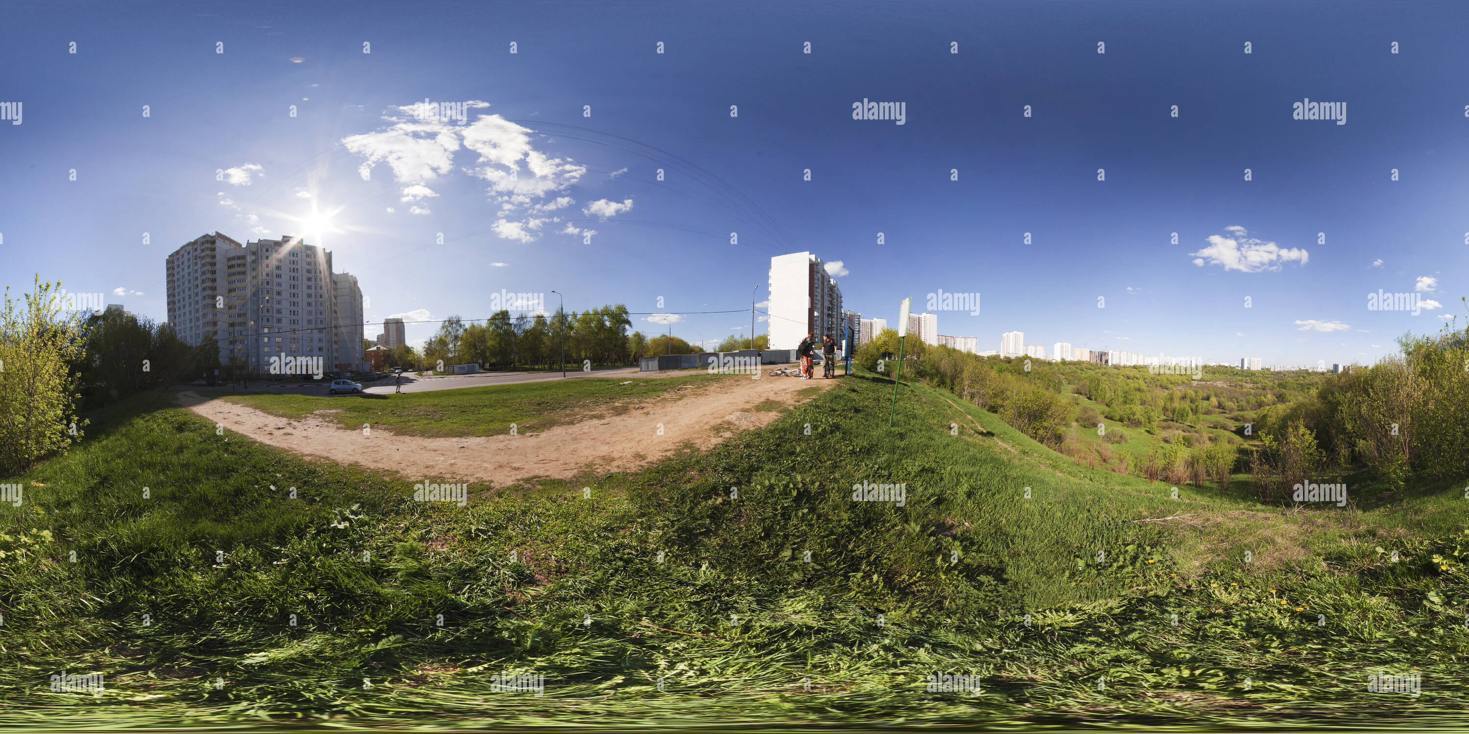 360 degree panoramic view of Shodnenskaya bowl (Skhodnenskiy bucket). Point Northwest.