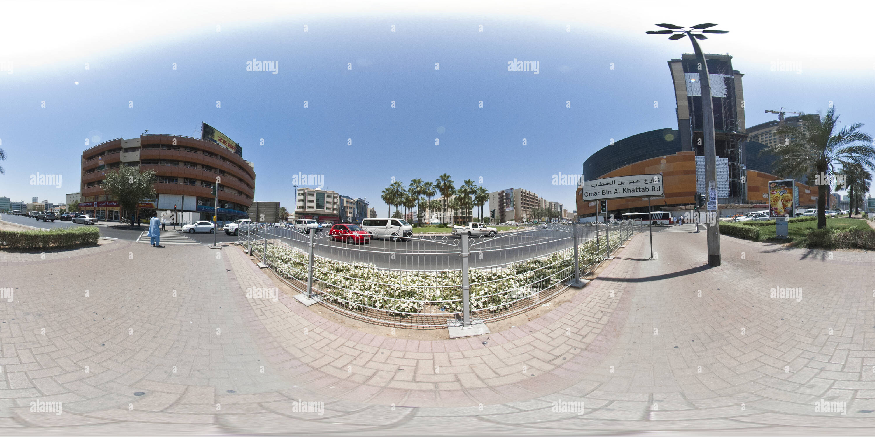 360° view of Deira Fish RoundaboutOmar Bin Al Khattab Rd Alamy