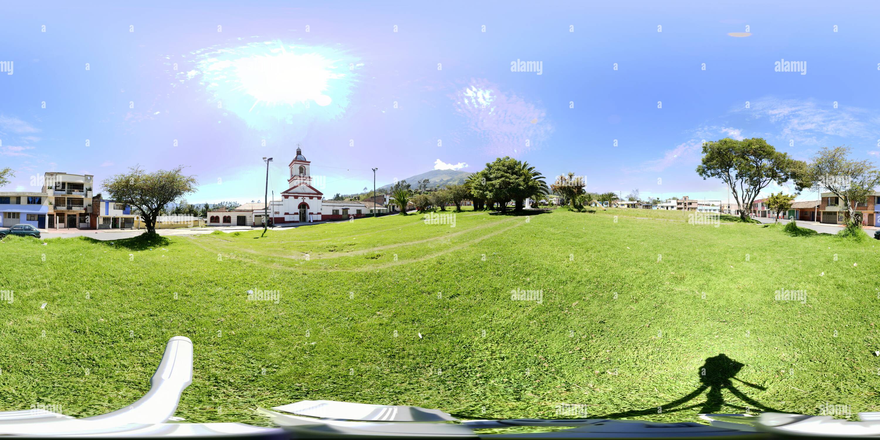 360 degree panoramic view of Genoy Main Park - Galeras Volcano