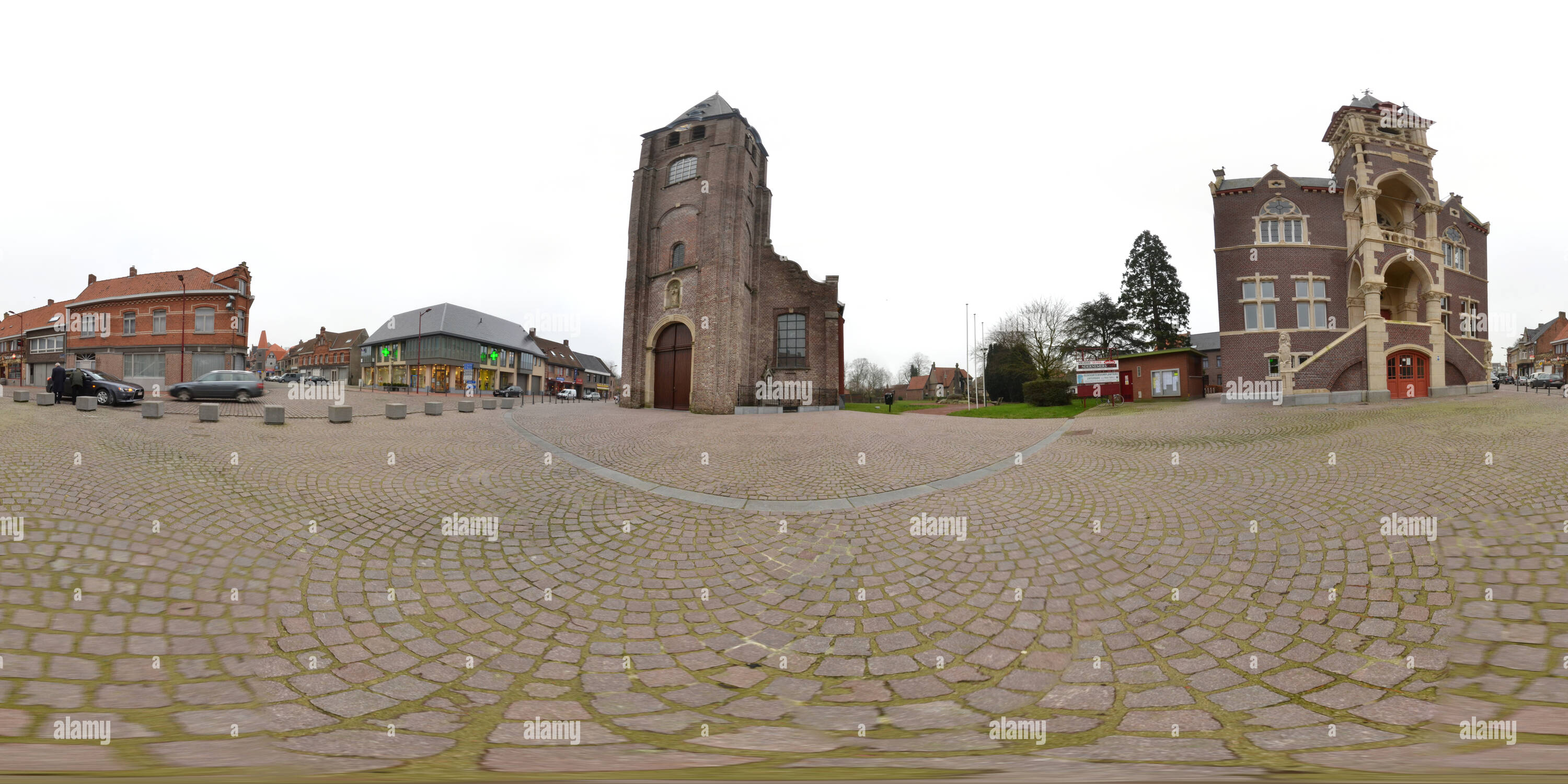 360 degree panoramic view of Ruiselede (Belgium)
