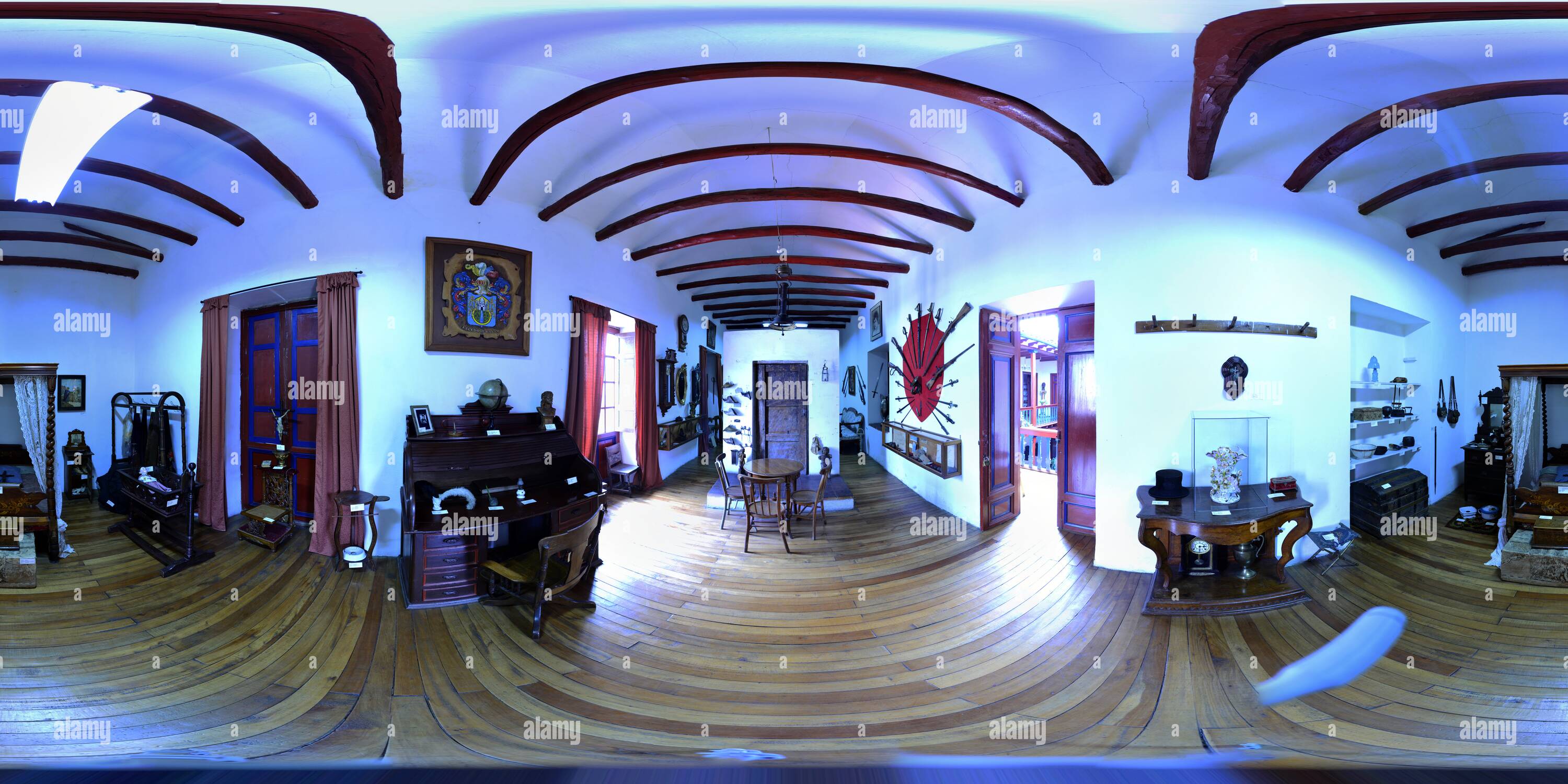 360 degree panoramic view of Juan Lorenzo Lucero Museum - Republican Era