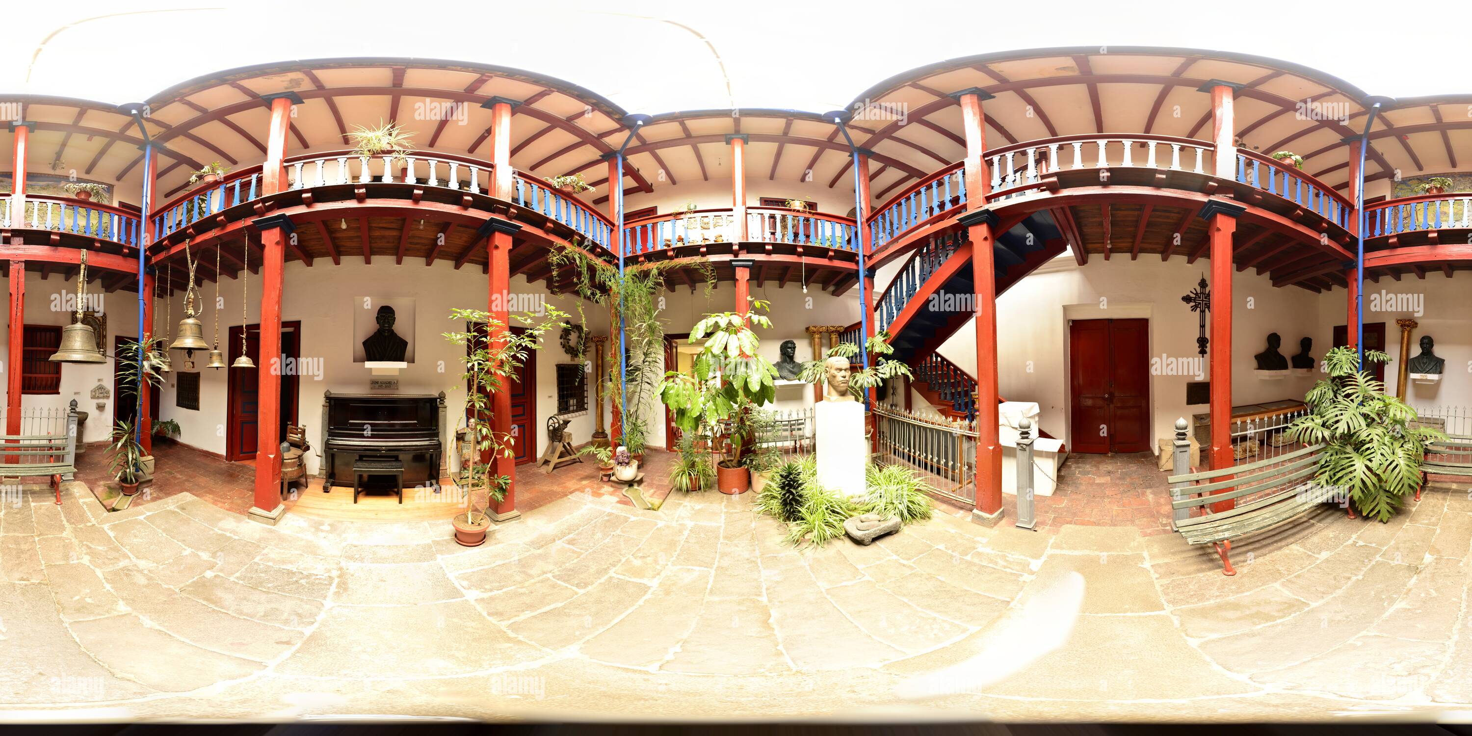 360 degree panoramic view of Juan Lorenzo Lucero Museum - Patio