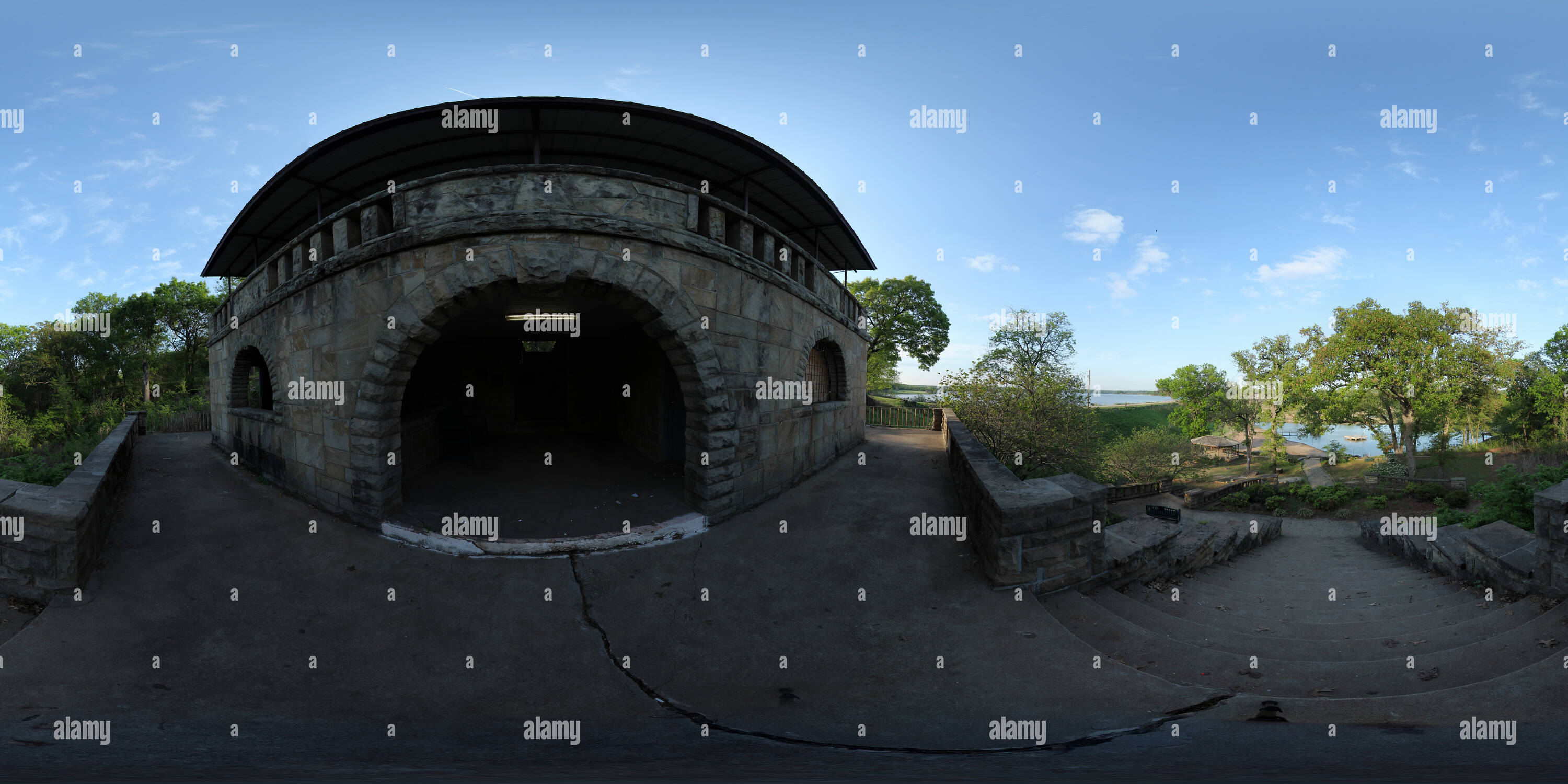 360° view of Pawnee Bath House Alamy