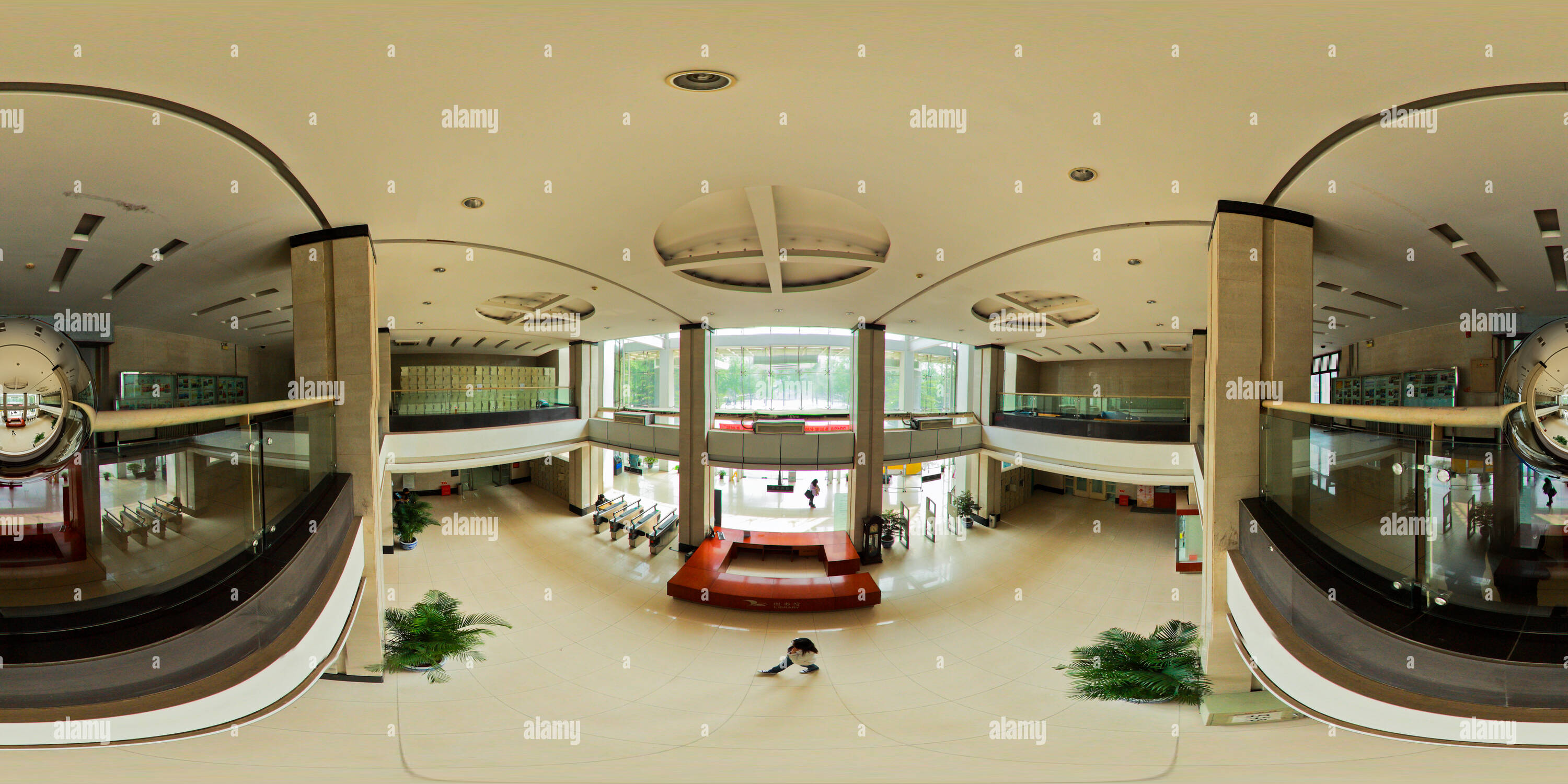 360 degree panoramic view of The Buaa Library Aerial