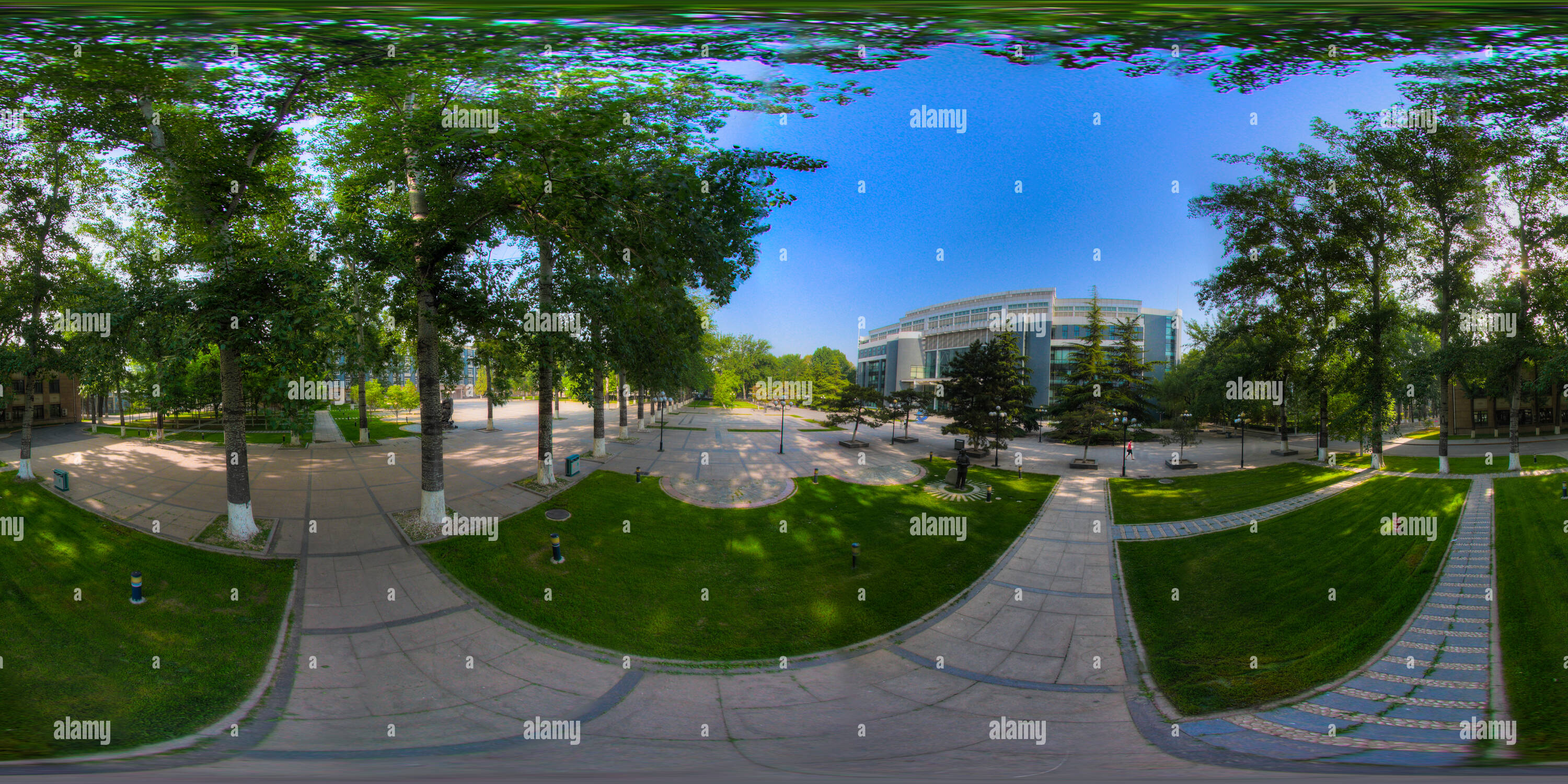 360° View Of Library From The Sky - Alamy