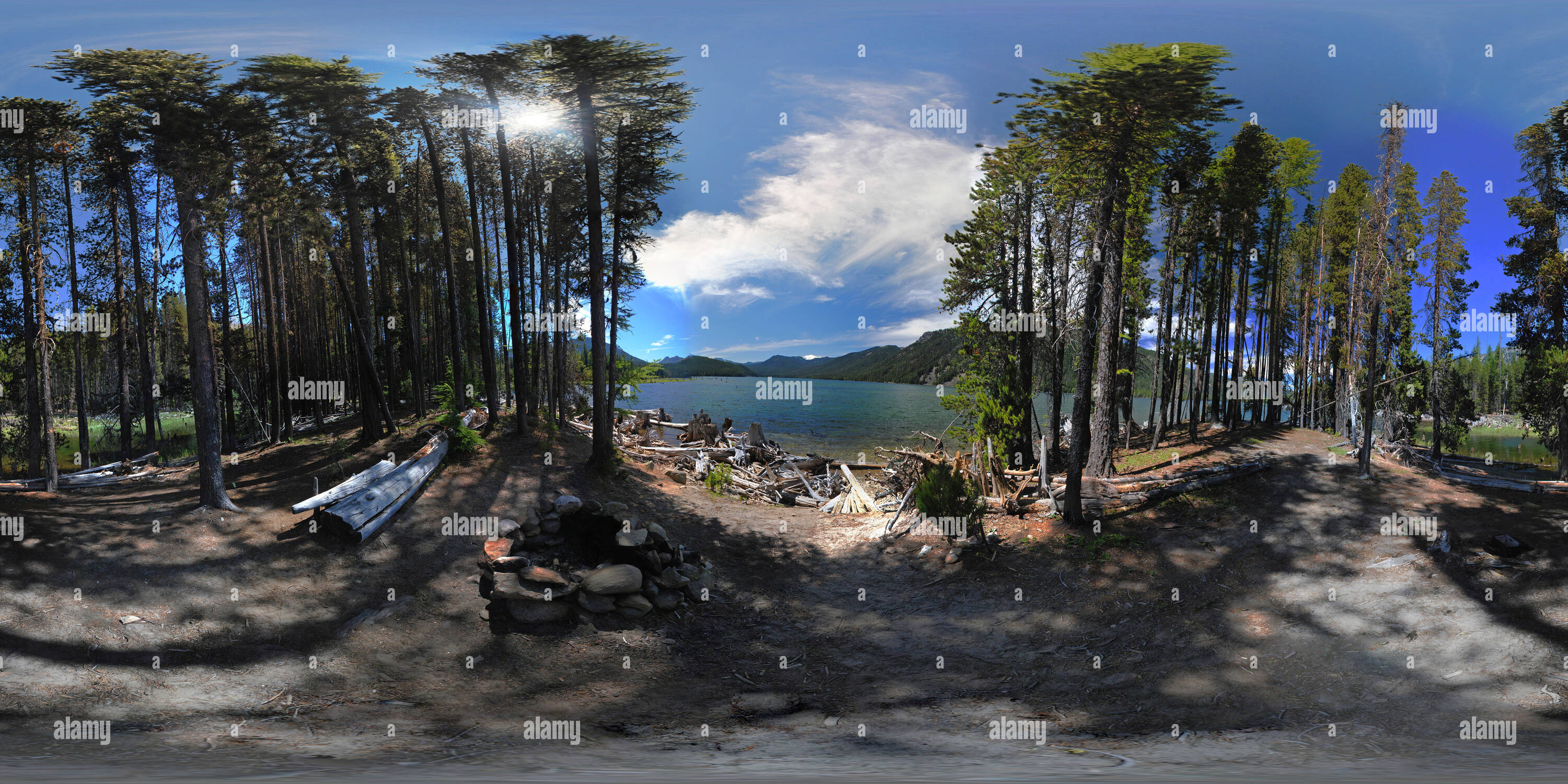 360° view of Bumping Lake Panorama 3 Alamy