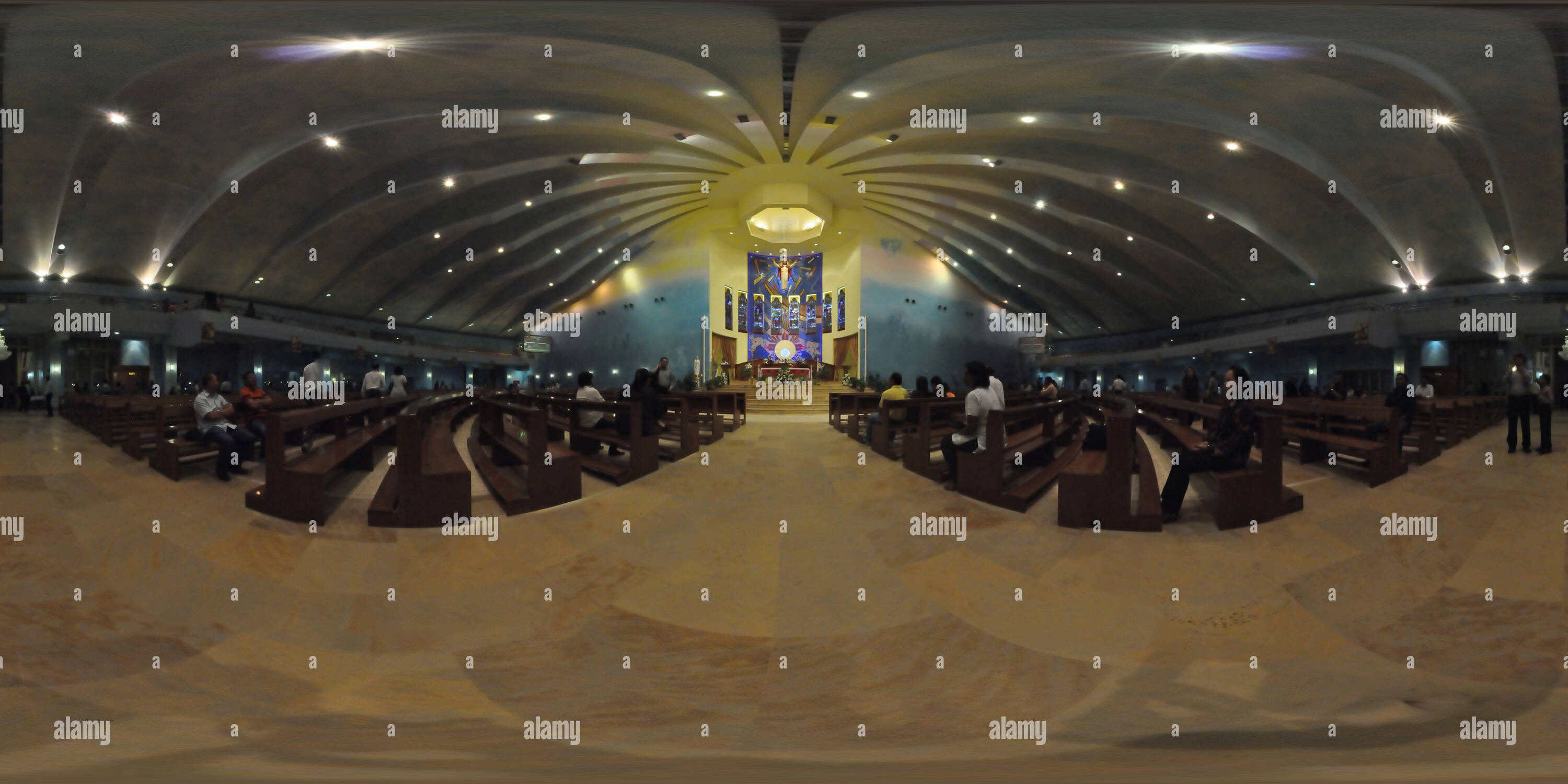 360° view of Our Lady Of The Rosary Church in Qatar - Alamy