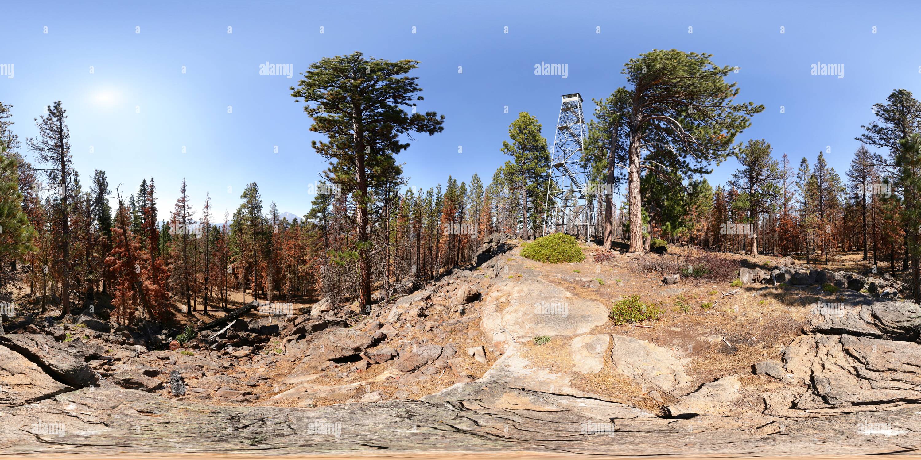 360° view of Trout Creek Butte (5546'/1690m) summit Alamy