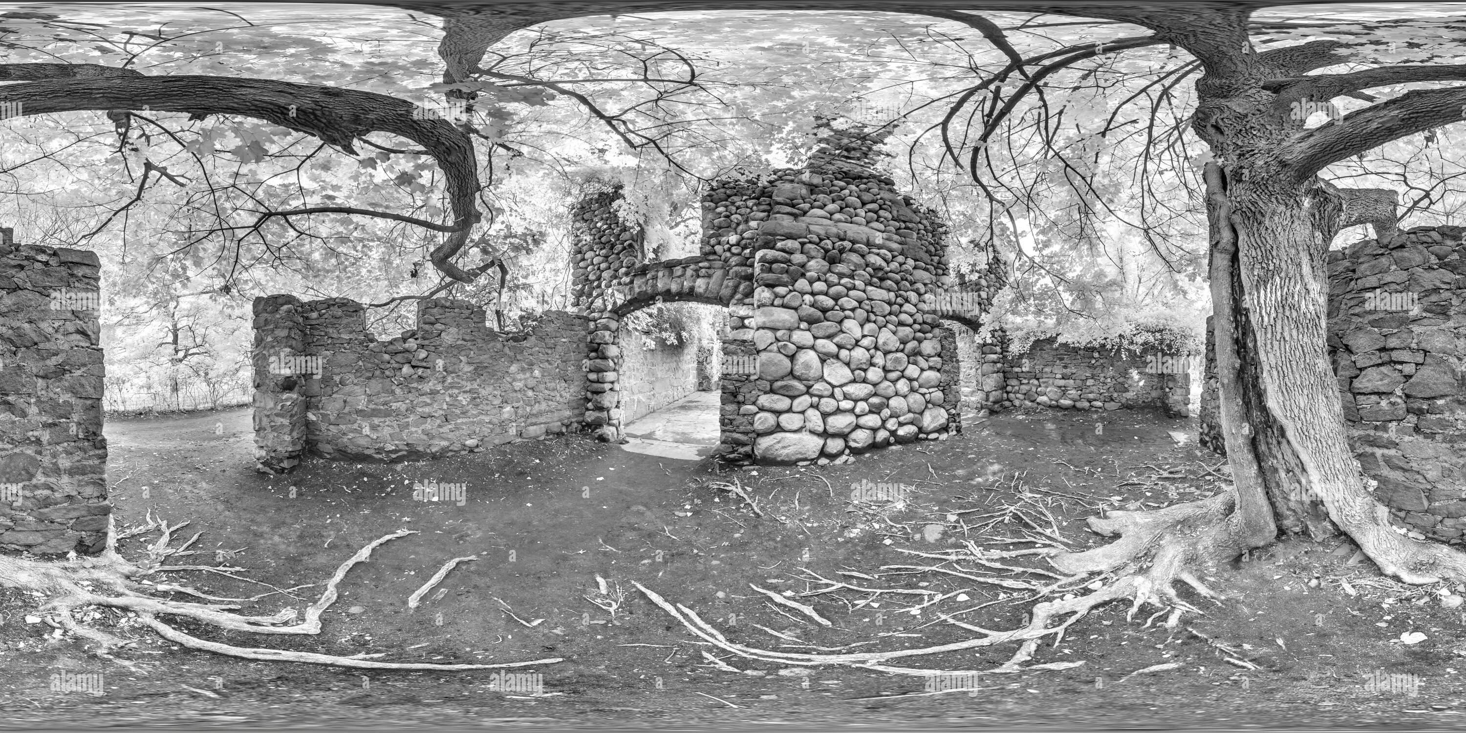 360° view of Bancroft's Castle Infrared One Alamy