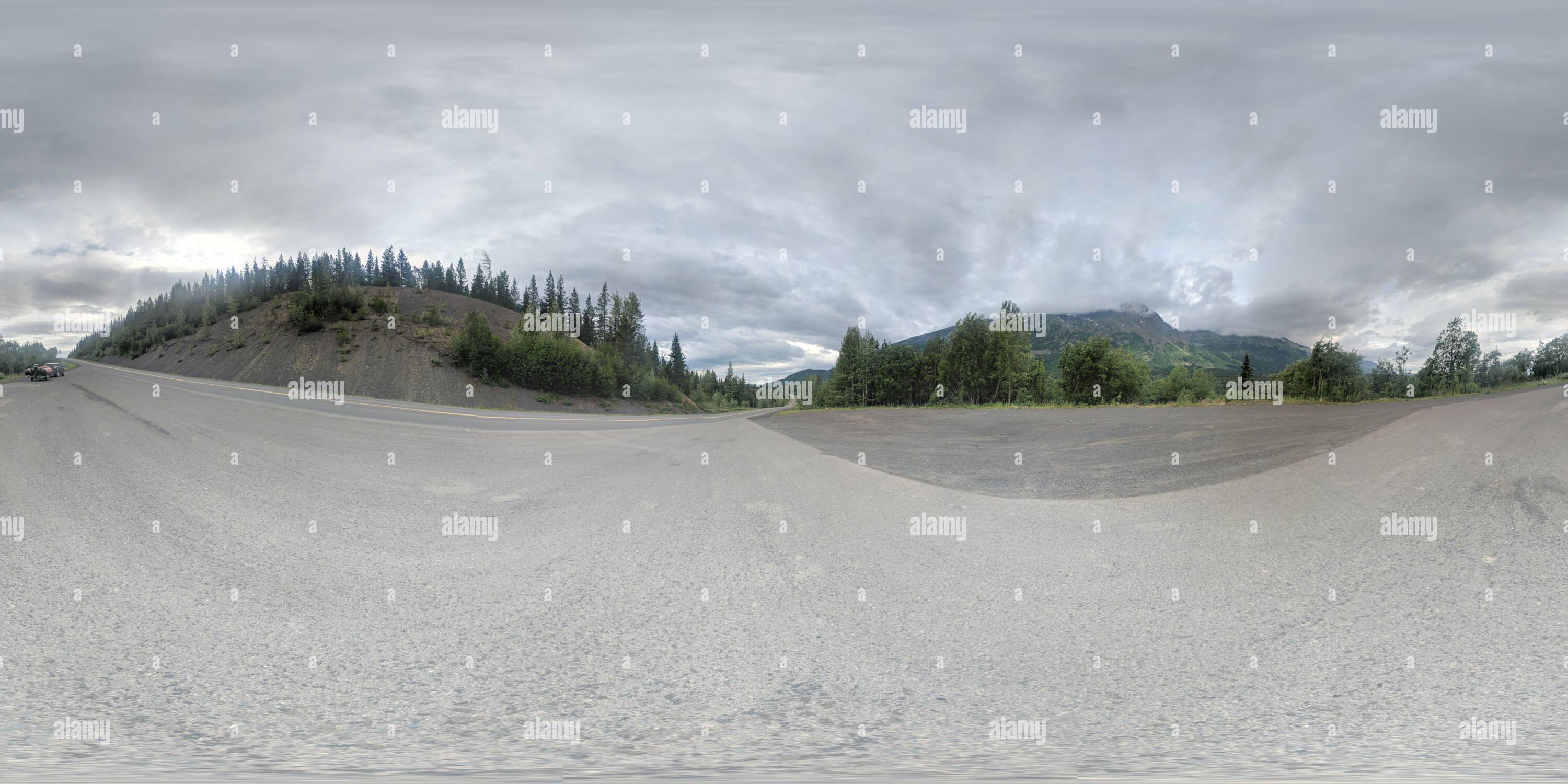 360° view of A Bit South of Dease Lake on the Cassair Highway on the