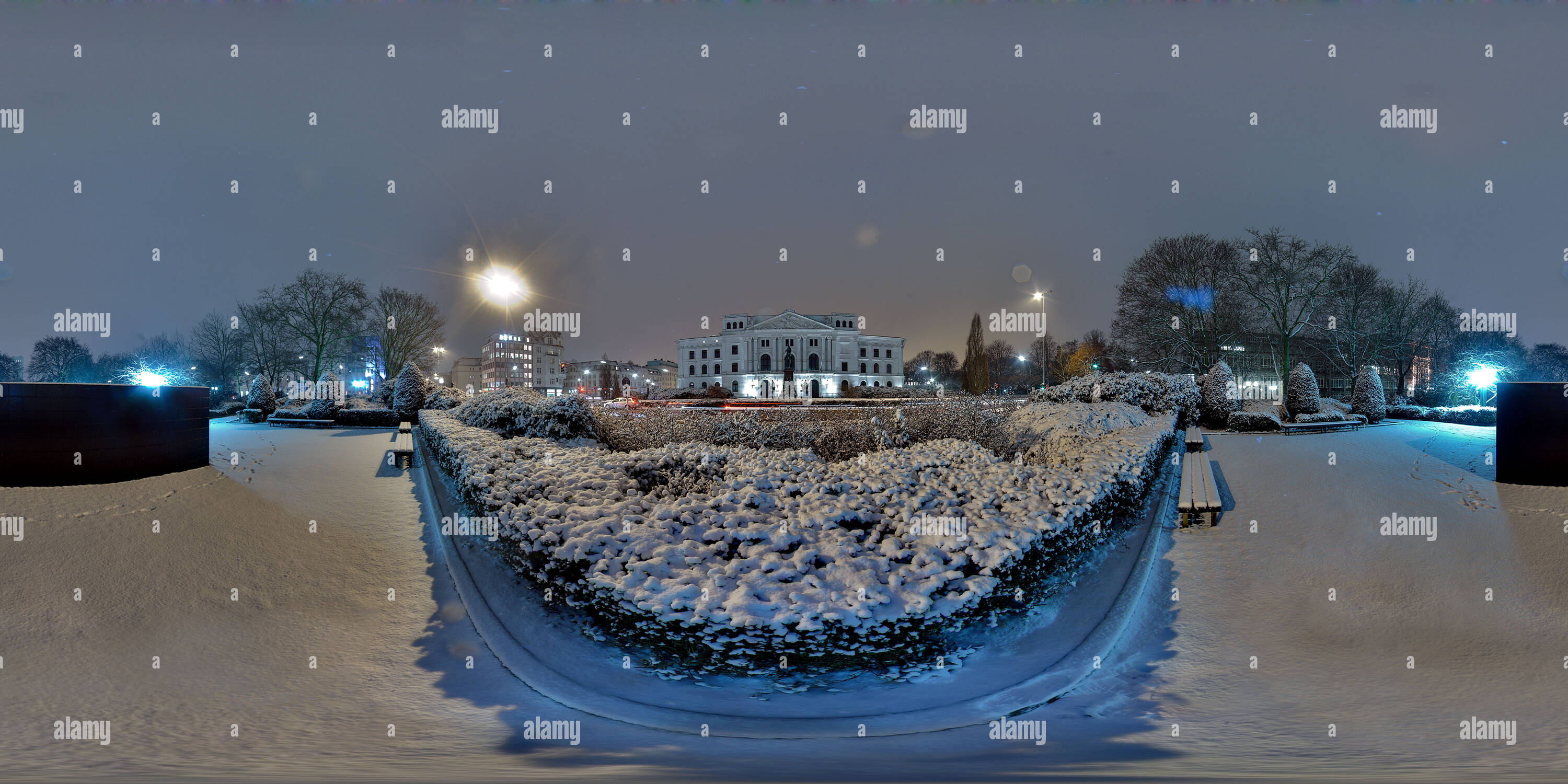 360° view of Altona city hall Alamy