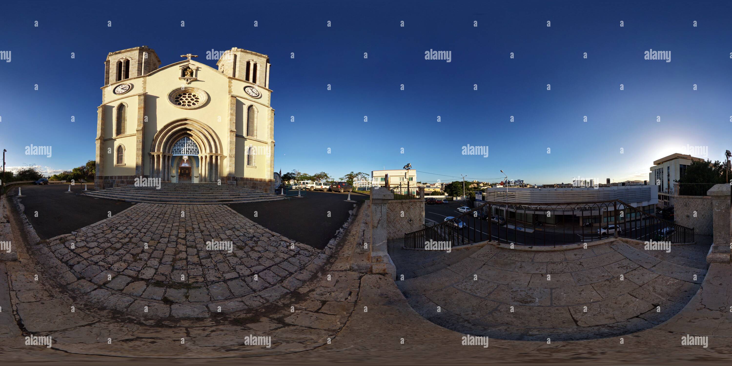 360 degree panoramic view of Cathedral Noumea Newcaledonia