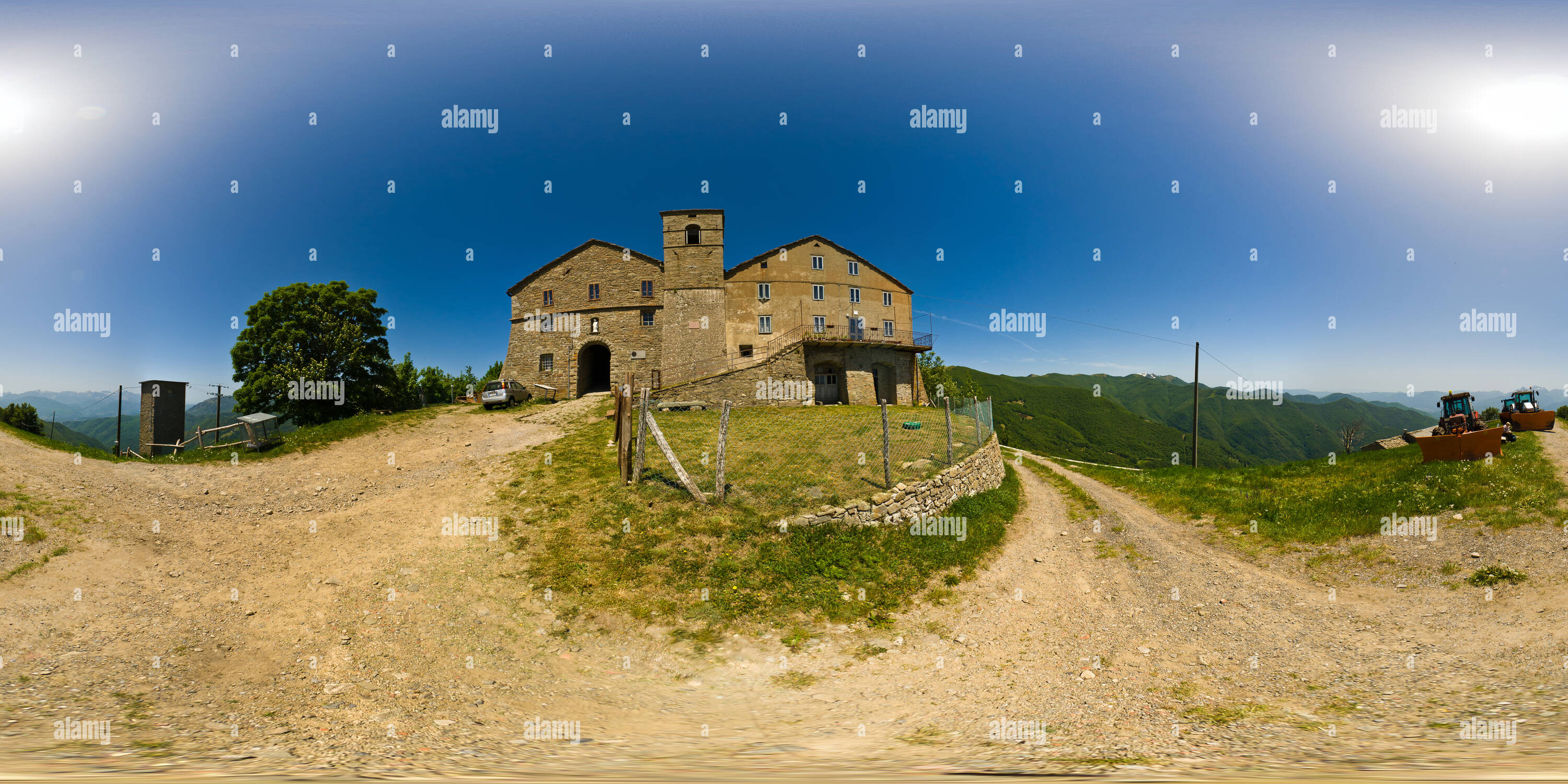 360° view of San Pellegrino in Alpe, Garfagnana Alamy