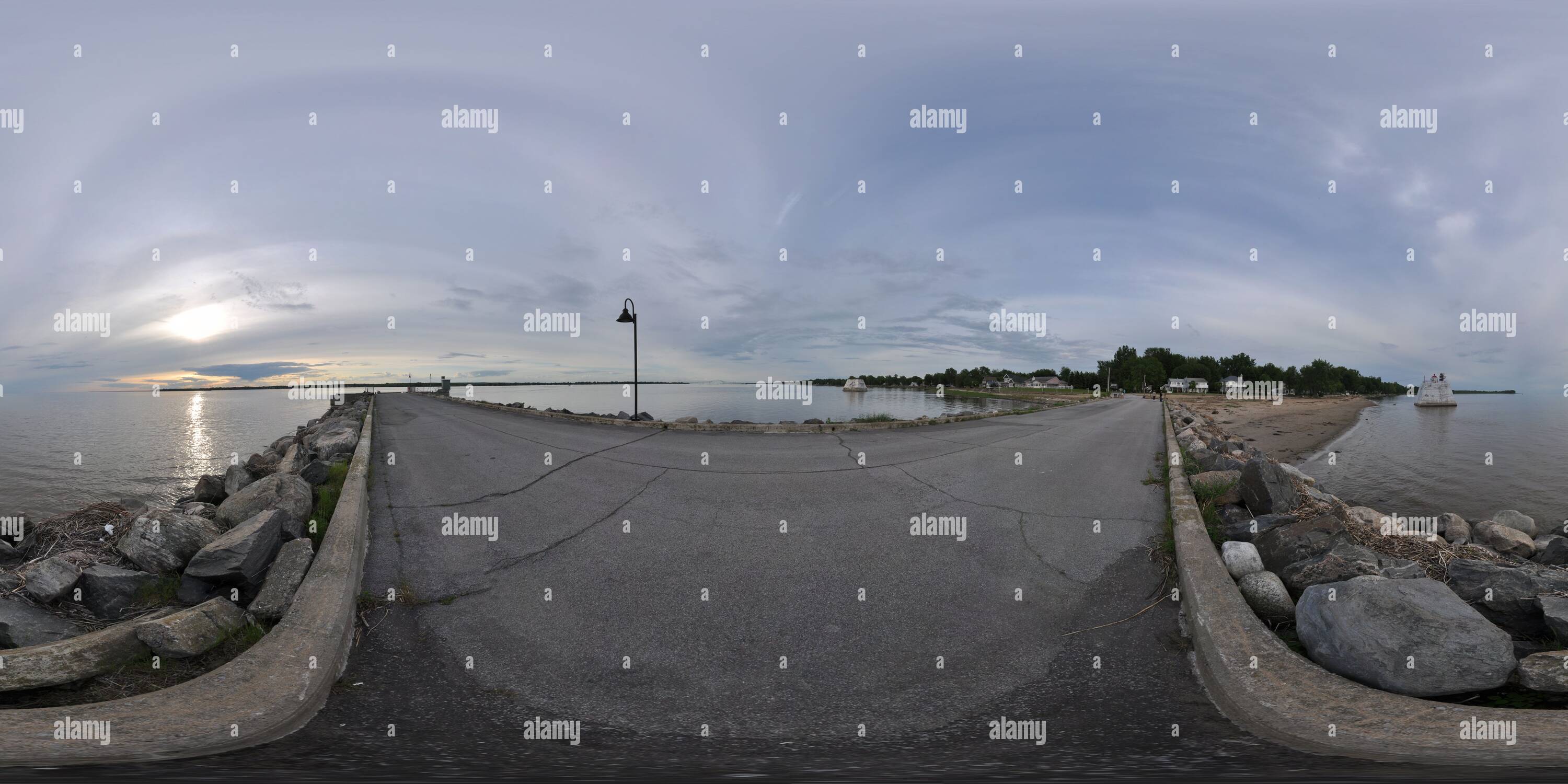 360° view of Port St Francois, St Laurent River 01 - Alamy