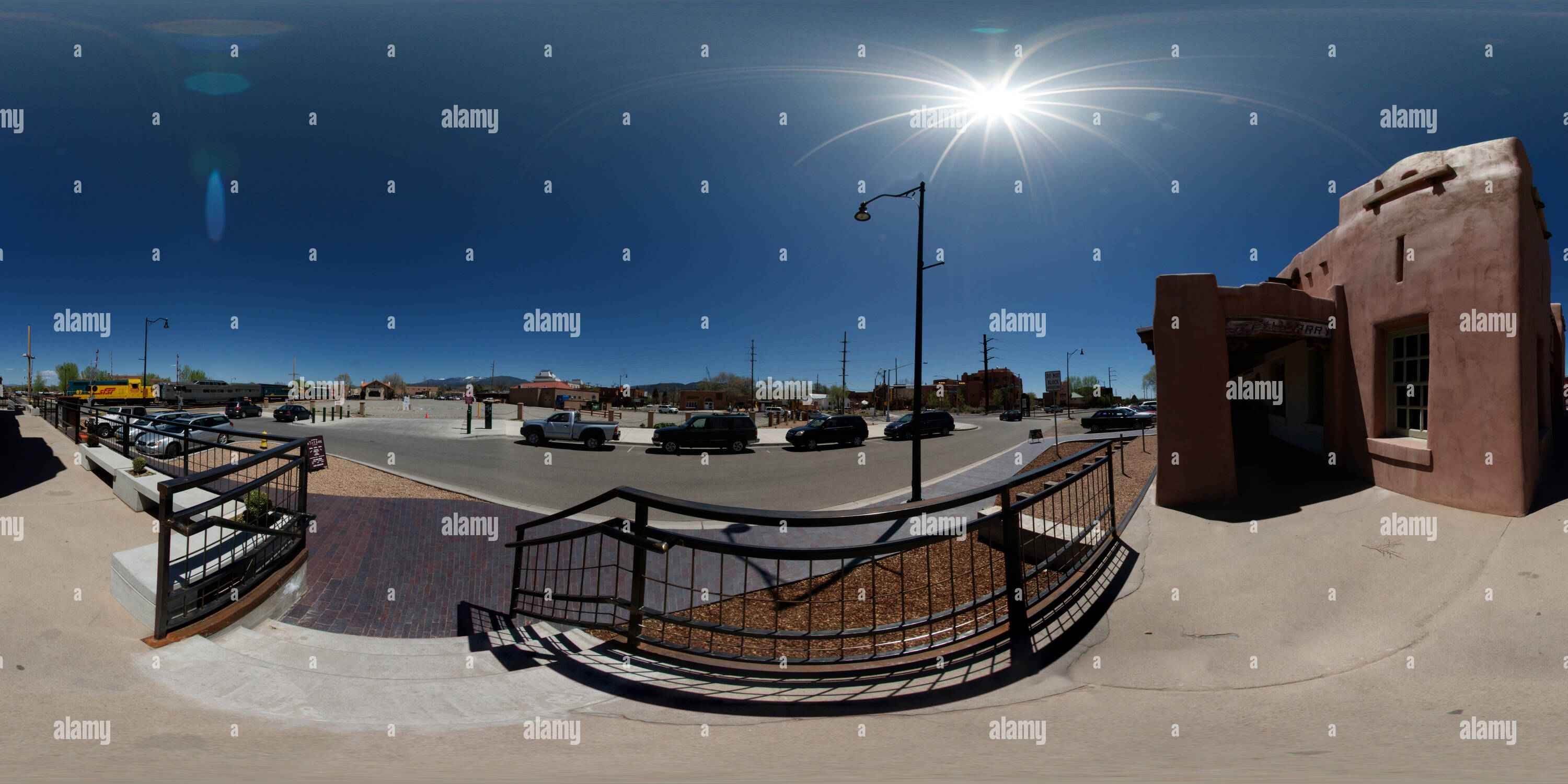 360° view of Santa Fe New Mexico Railyard Area Alamy