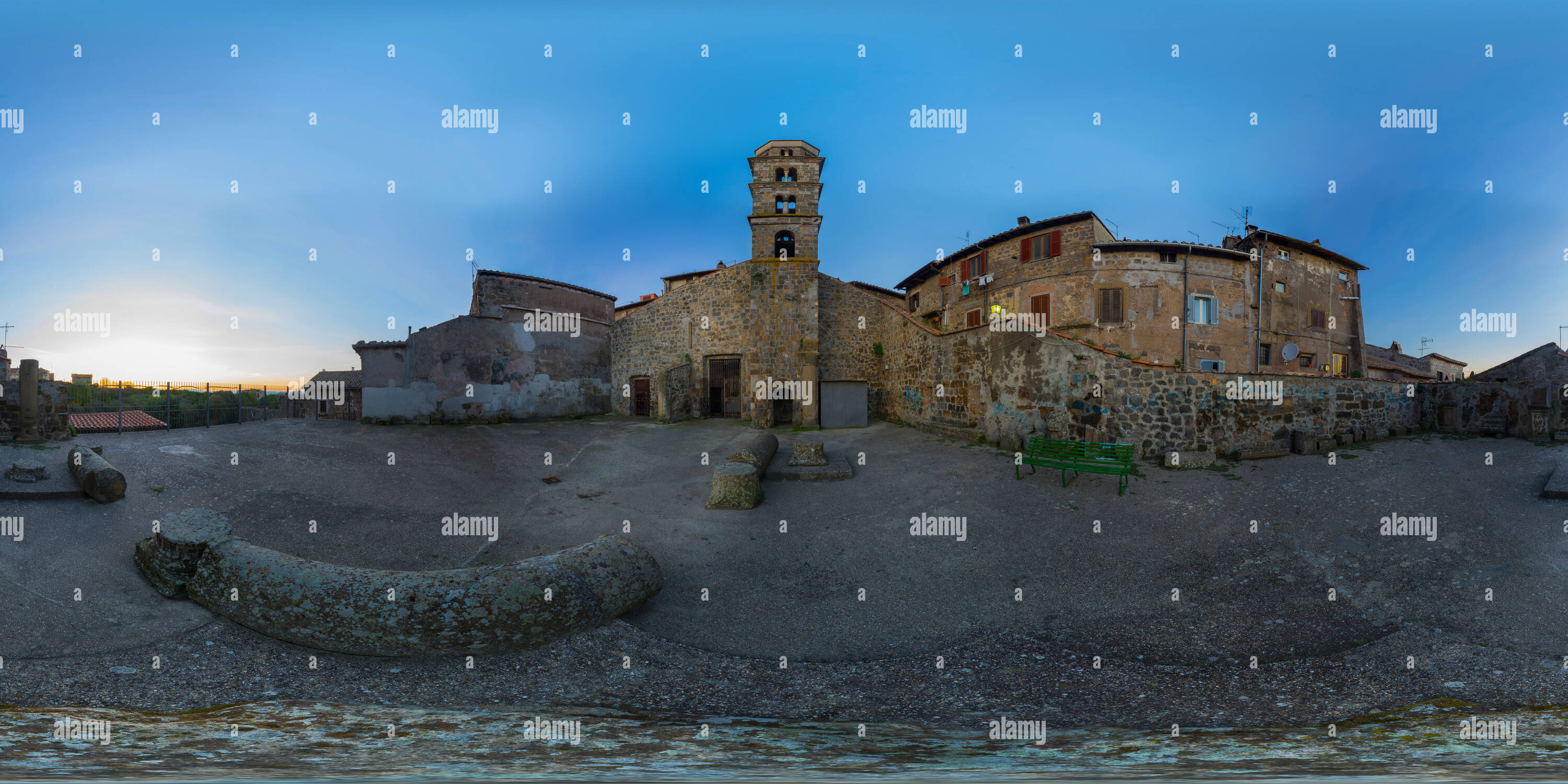 360 degree panoramic view of Ronciglione St Andrea