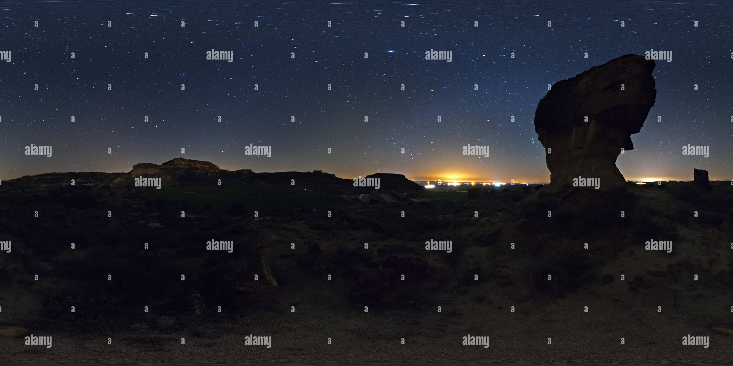 360 degree panoramic view of Noche estrellada