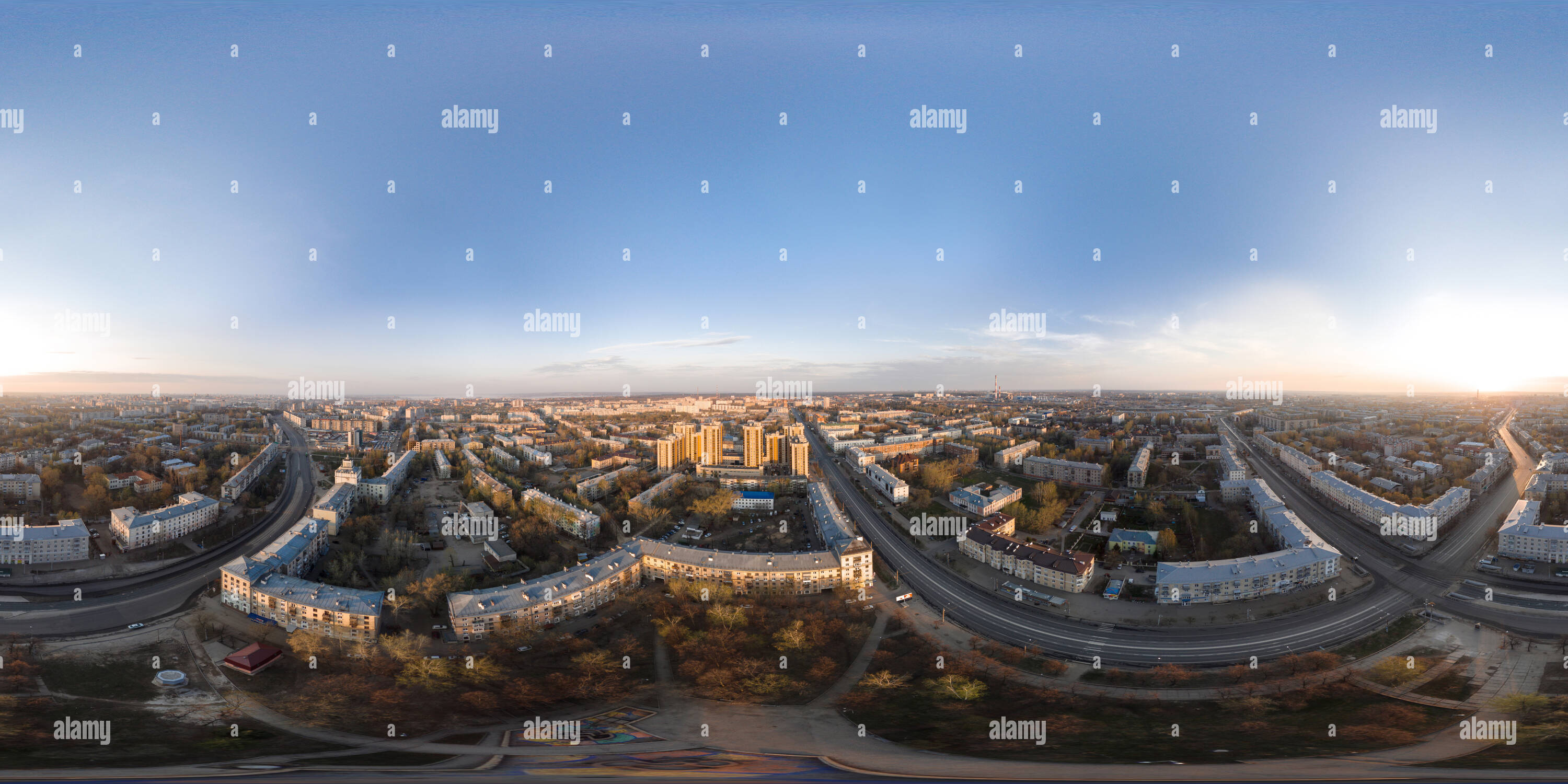 360° view of Vosstaniya Square, Kazan Alamy