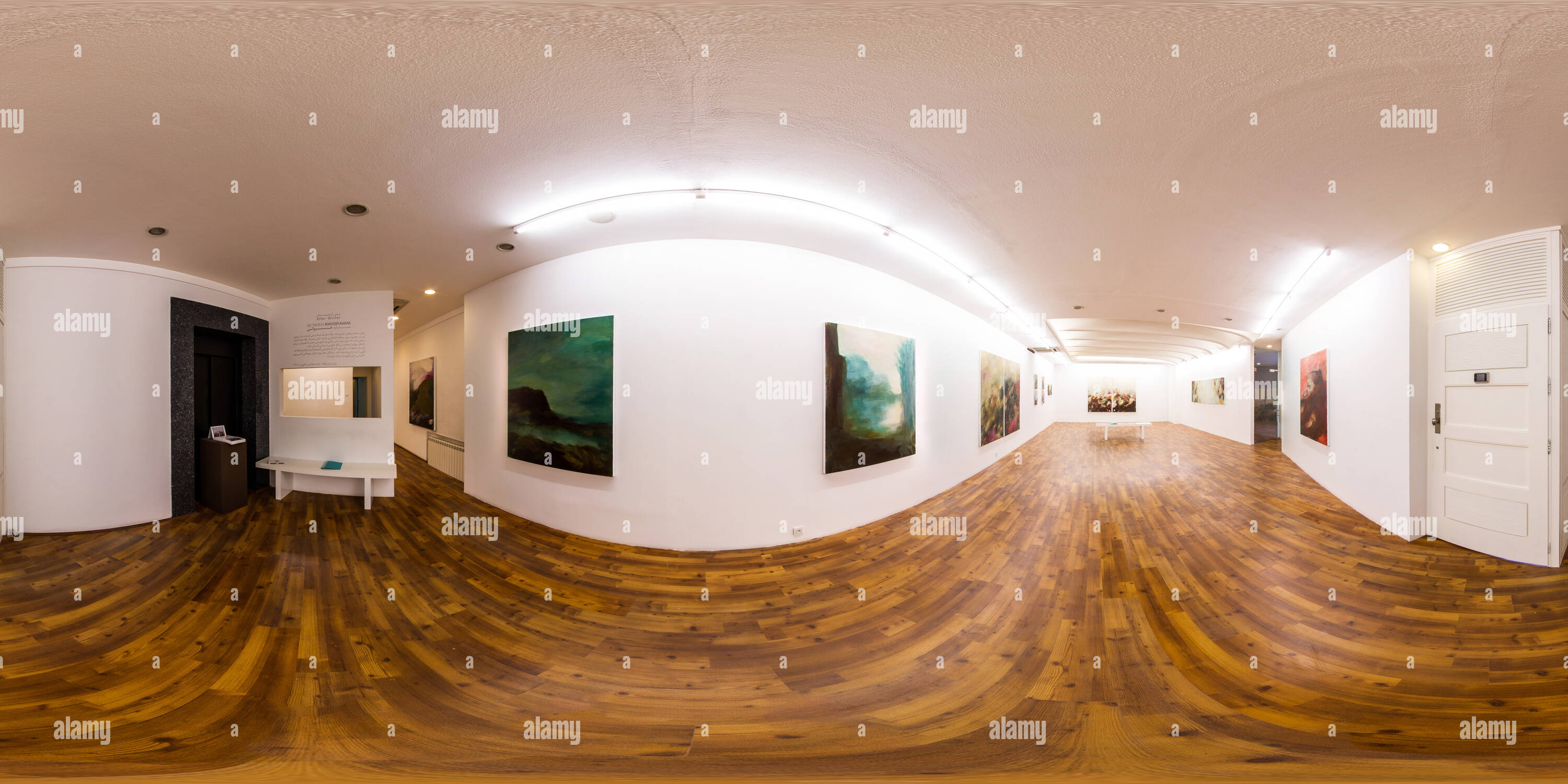 360 degree panoramic view of Etemad Gallery May 2015 Setareh Khosravani After Winter 01