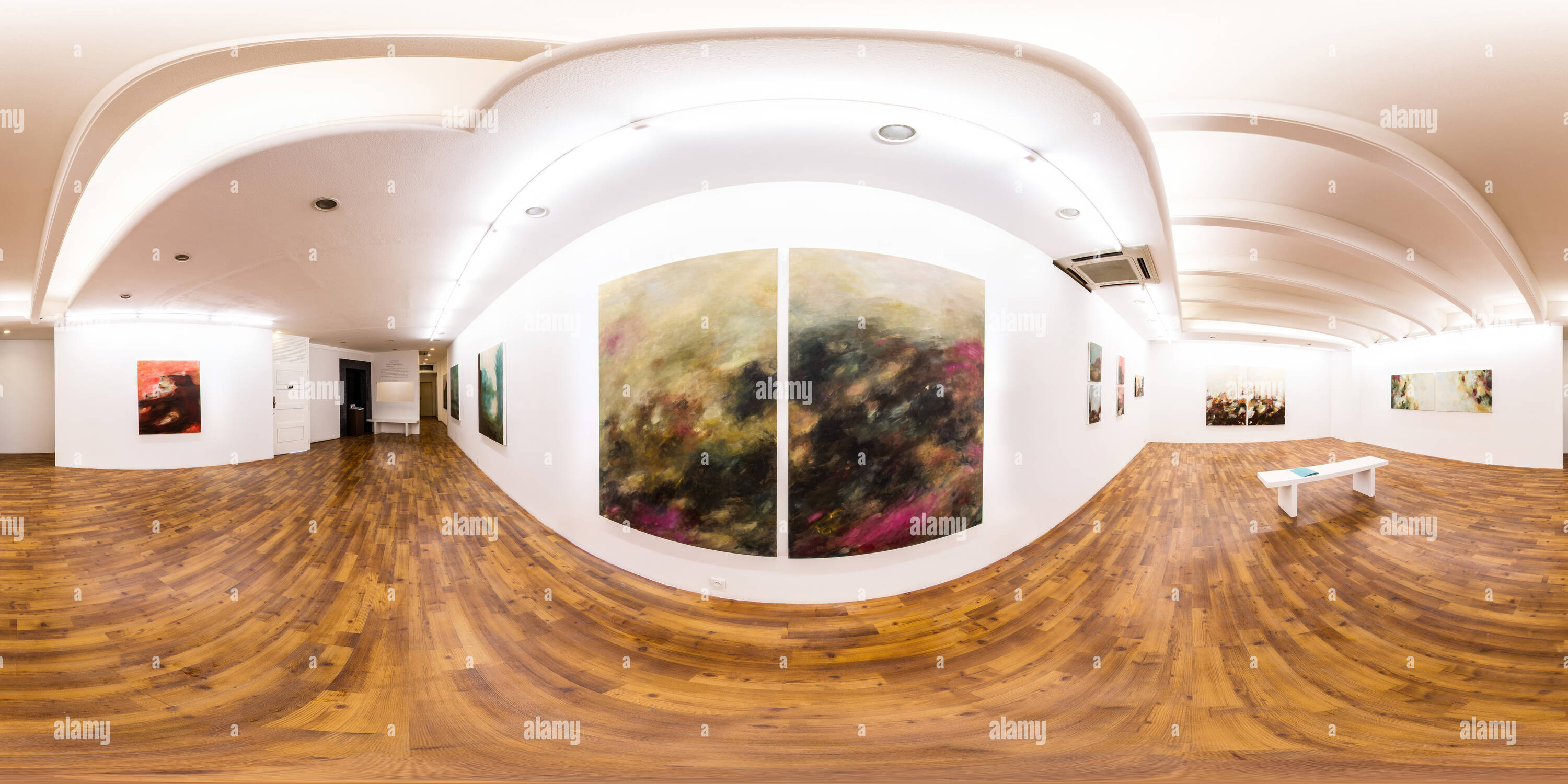 360 degree panoramic view of Etemad Gallery May 2015 Setareh Khosravani After Winter 02