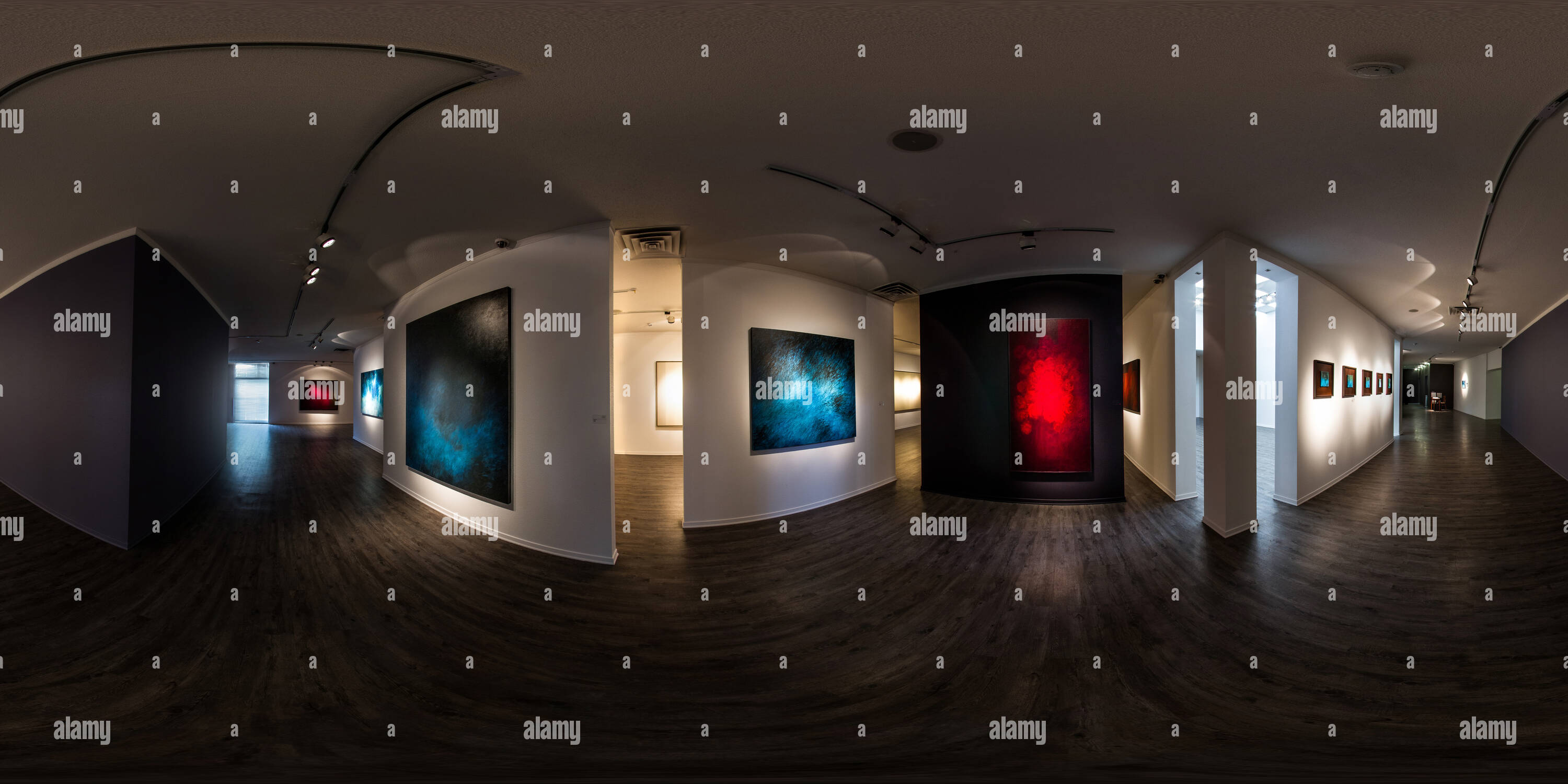 360 degree panoramic view of Ariana Art Gallery Jun 2015 Pariyoush Ganji A Decade Of Paintings 02