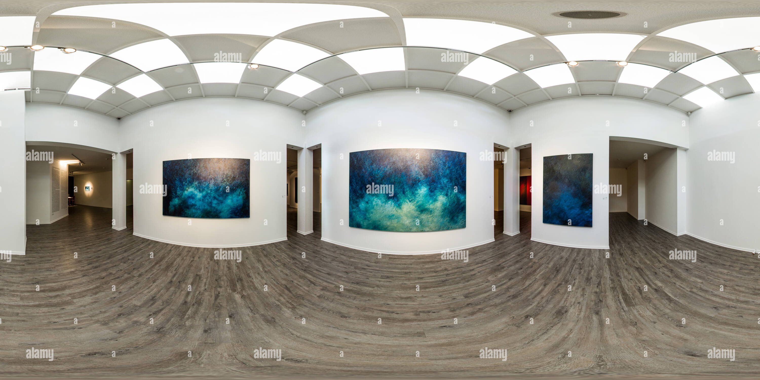 360 degree panoramic view of Ariana Art Gallery Jun 2015 Pariyoush Ganji A Decade Of Paintings 07