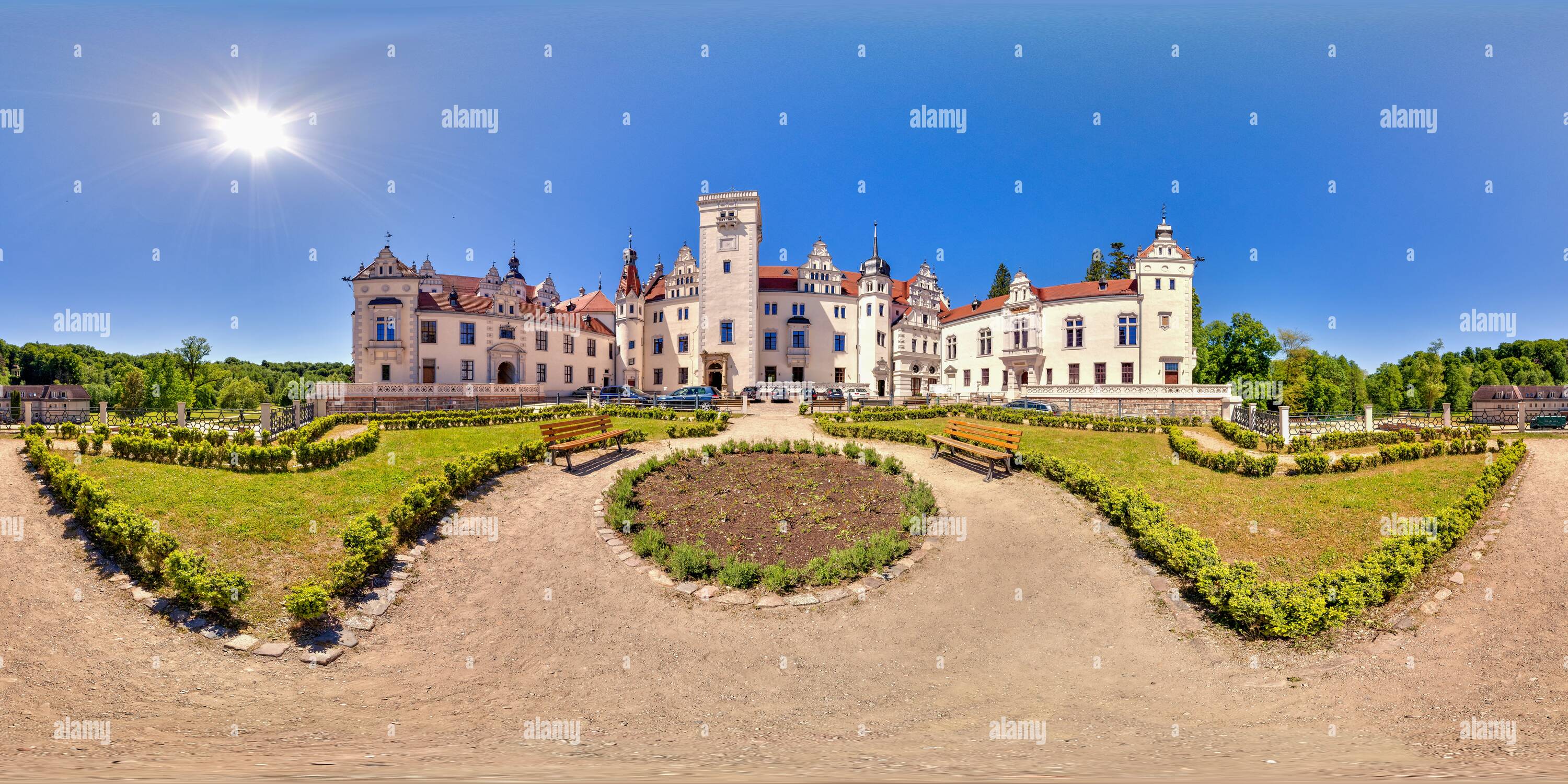 360 degree panoramic view of Schloss Boitzenburg 1
