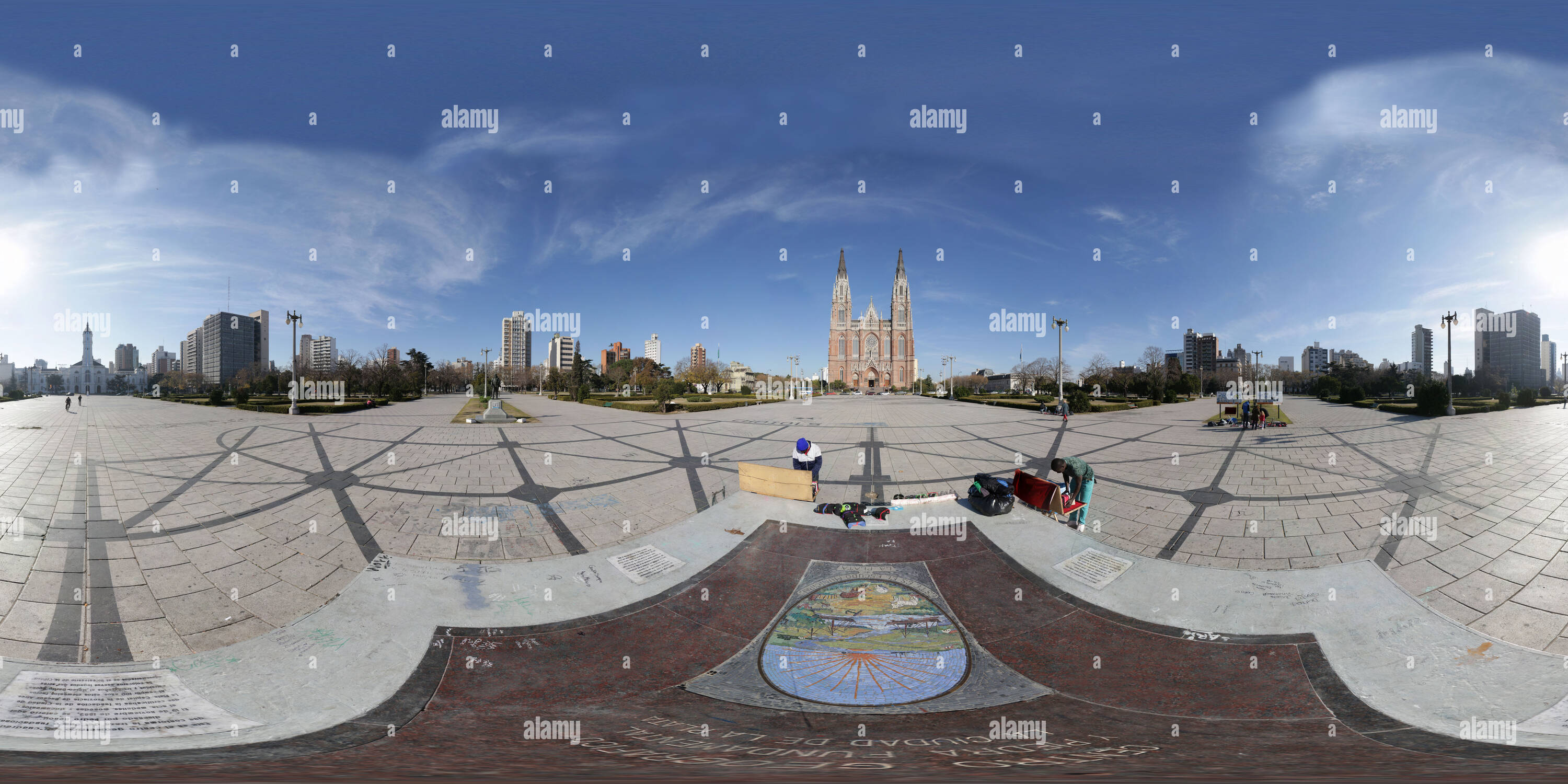 360° view of Plaza Moreno (La Plata, Buenos Aires, Argetina Alamy