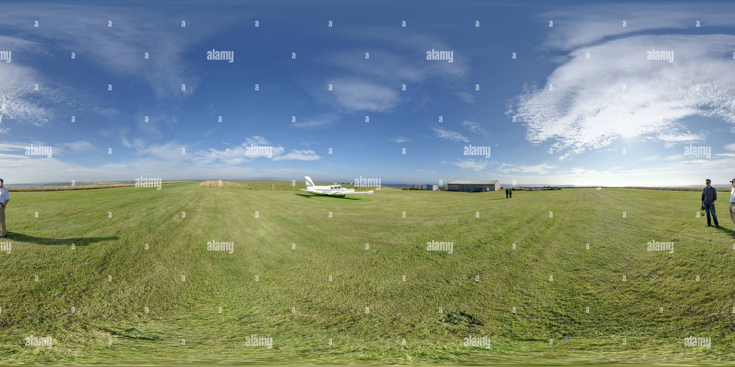 360° view of Lamb Holm Airfield - Alamy