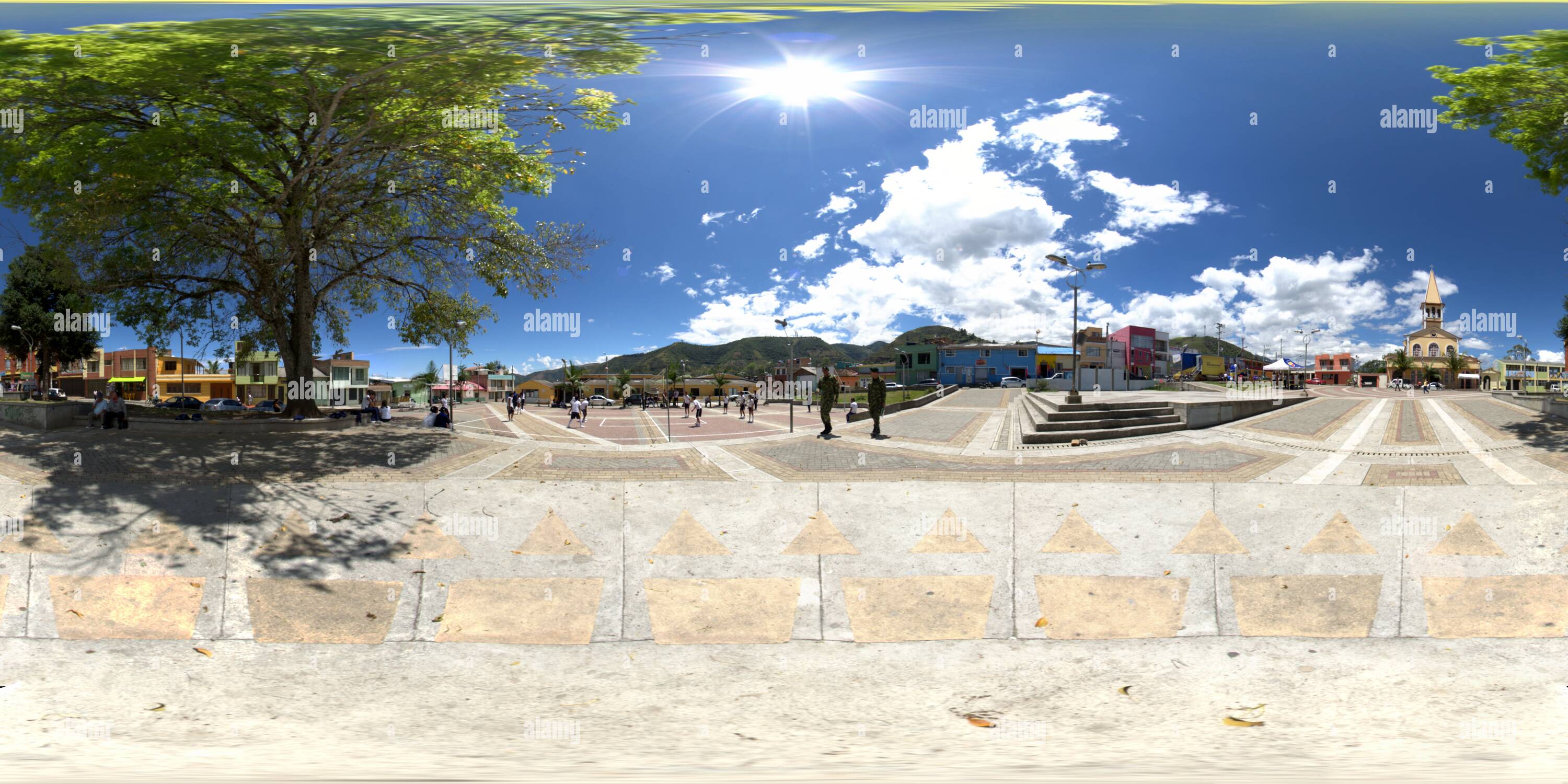 360 degree panoramic view of Chachagüi Park