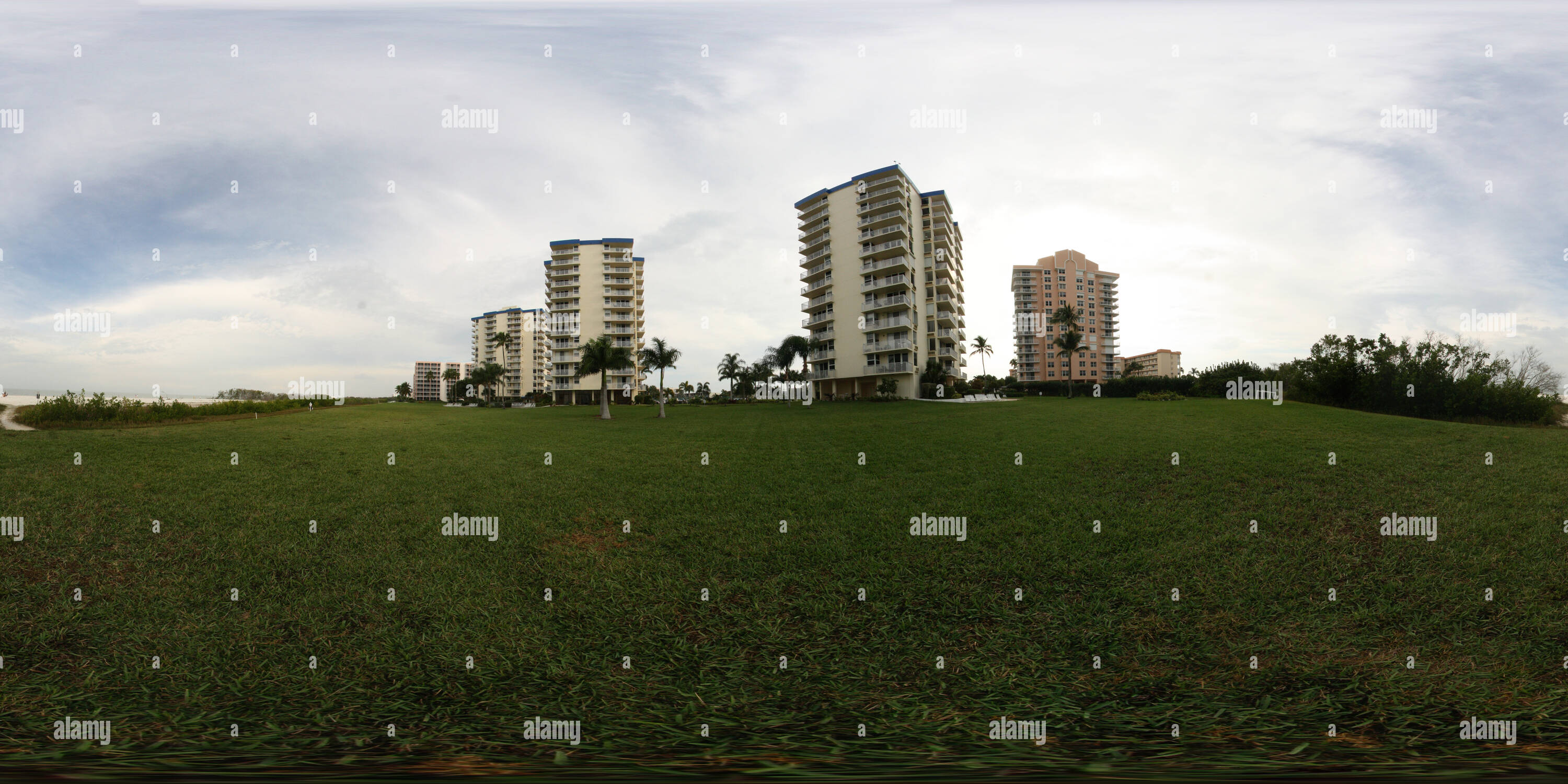 360° view of Estero Beach and Tennis Club - Alamy