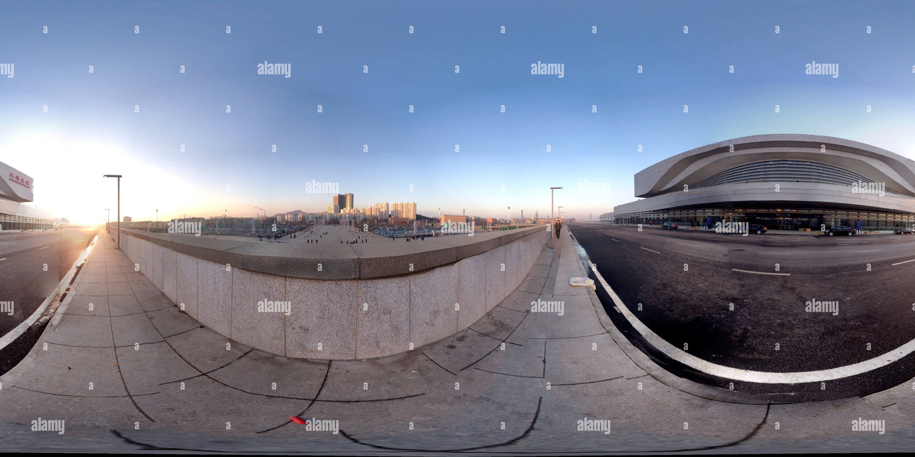 360° view of Dalian North Railway Station - Alamy