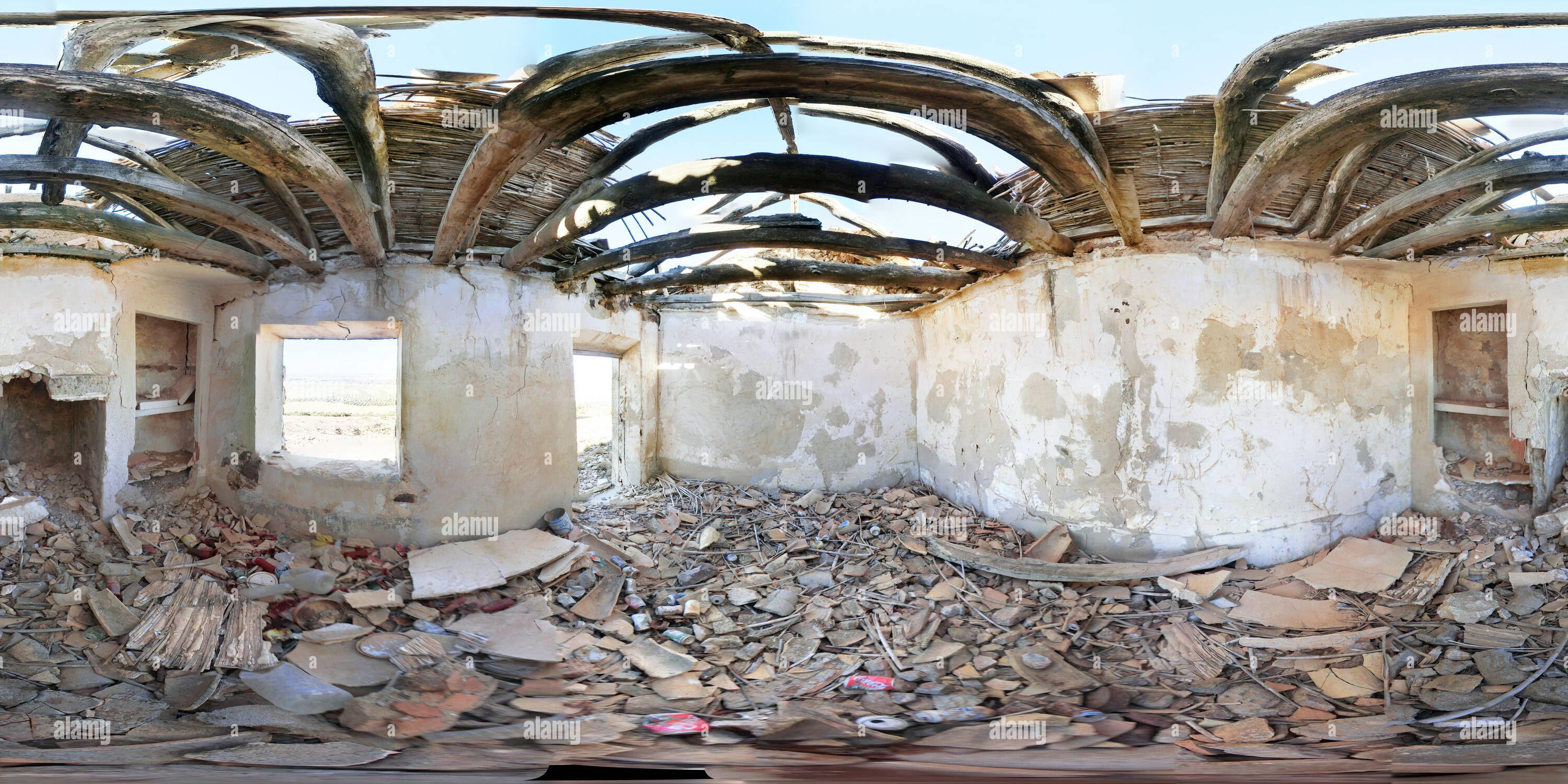 360° View Of Interior De La Casa Del Guarda. Cerro De San Antón De 