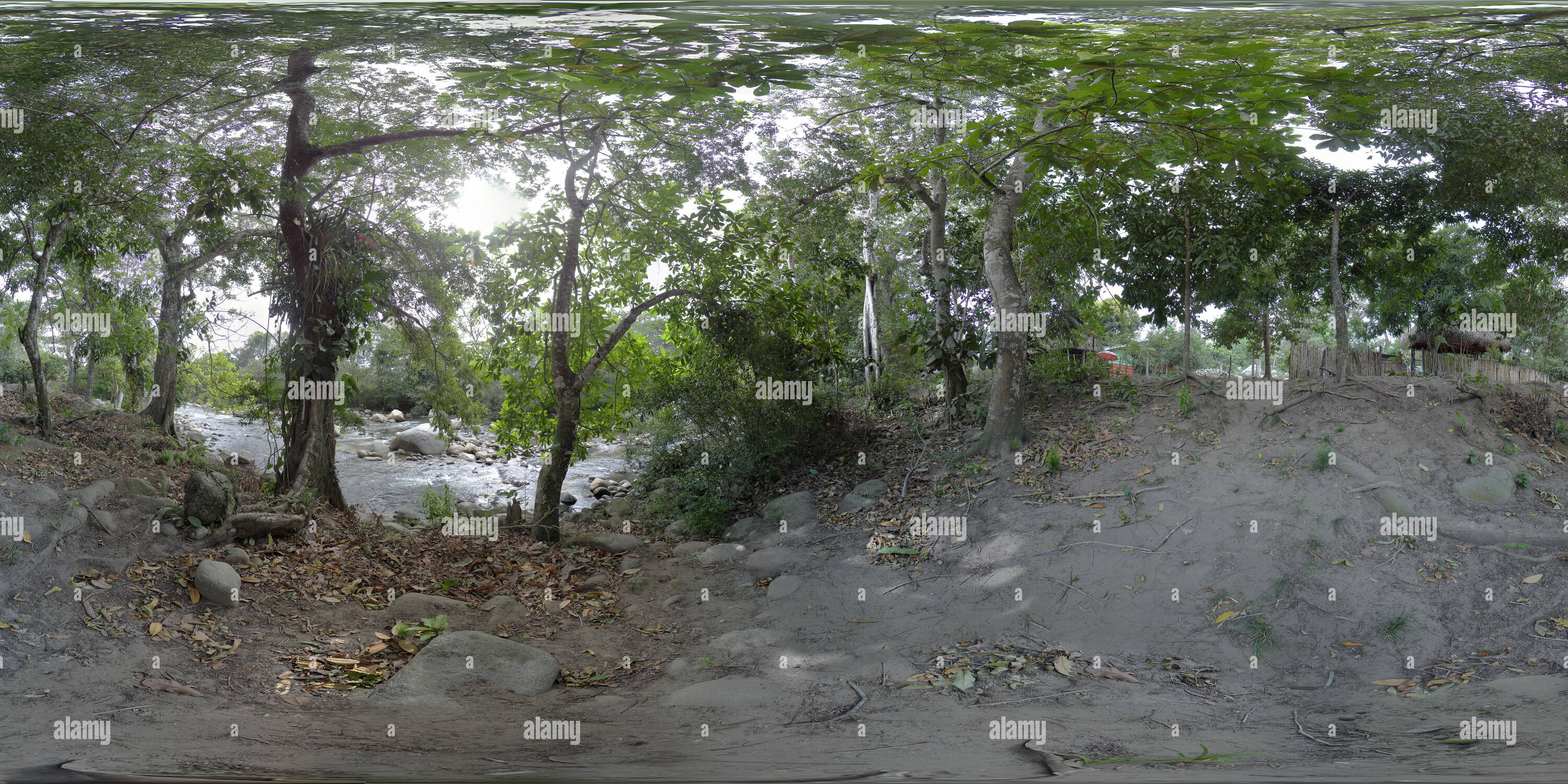 360 degree panoramic view of Saliendo De Rio Ancho2