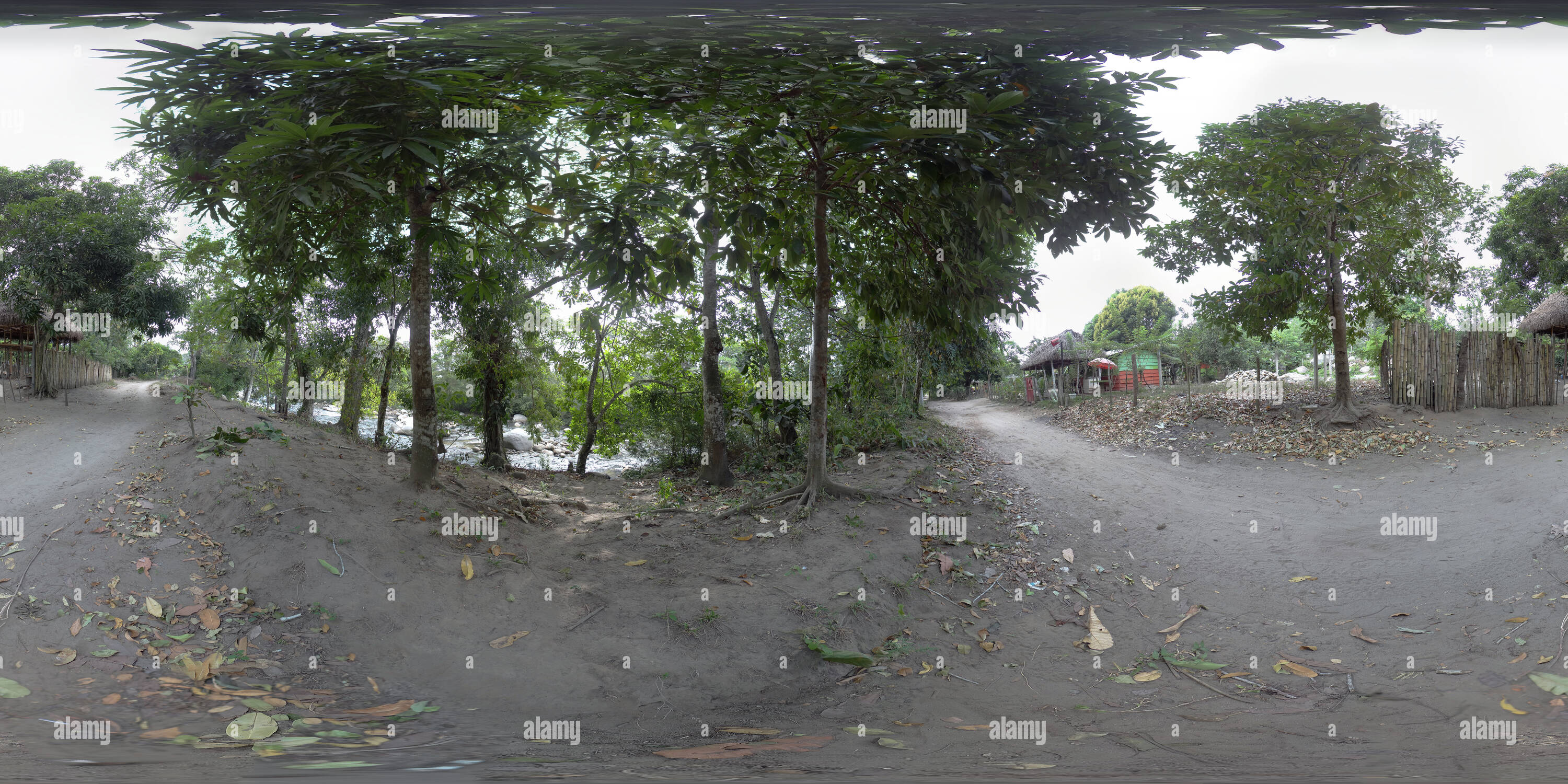 360 degree panoramic view of Saliendo De Rio Ancho3