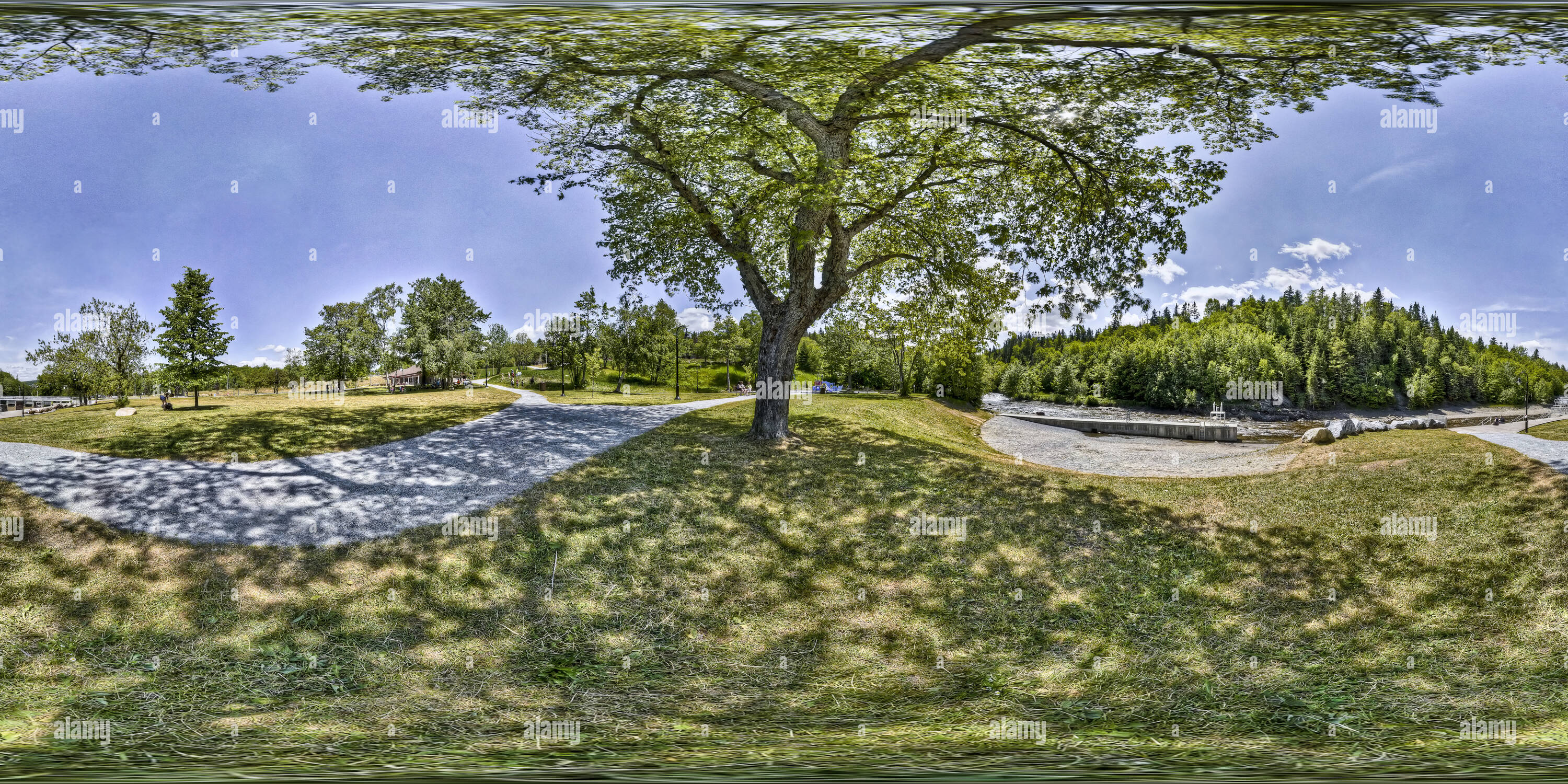 360° view of Margaret Bowater Park, Corner Brook, Newfoundland, Canada Alamy