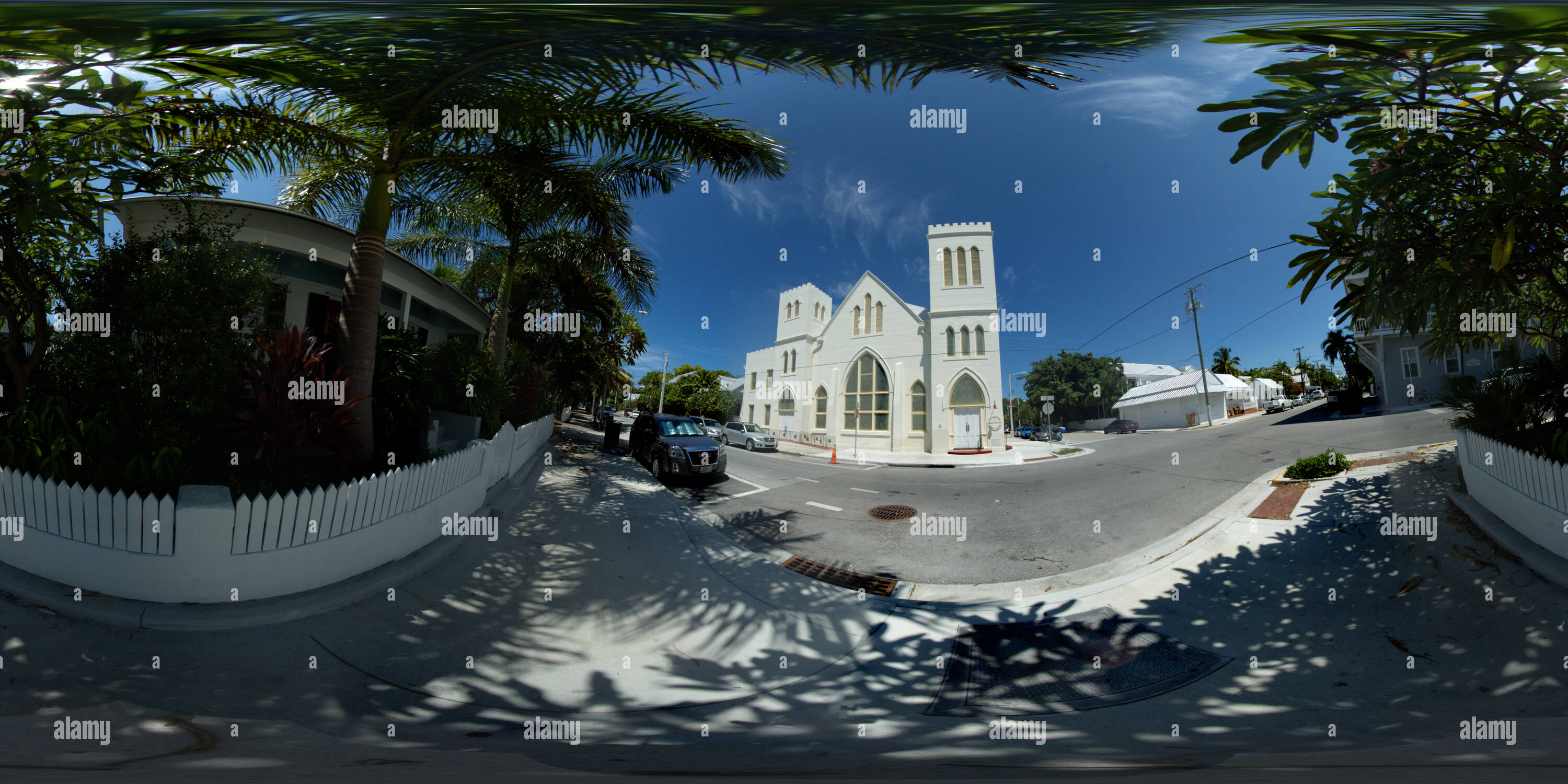 Key Chruch 360° view of Key West Southernmost Church of God - Alamy