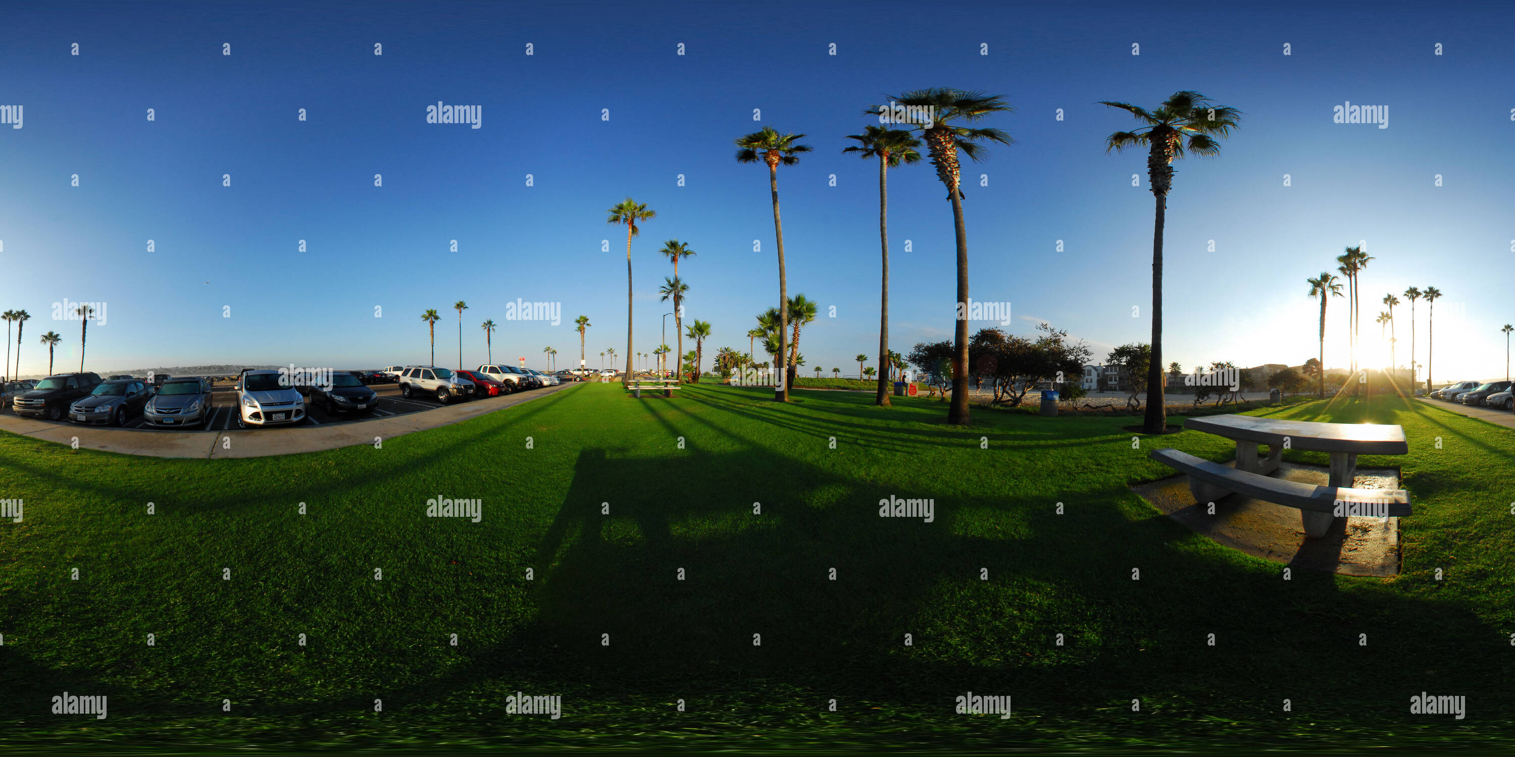 360° view of Mission Beach San Diego Alamy