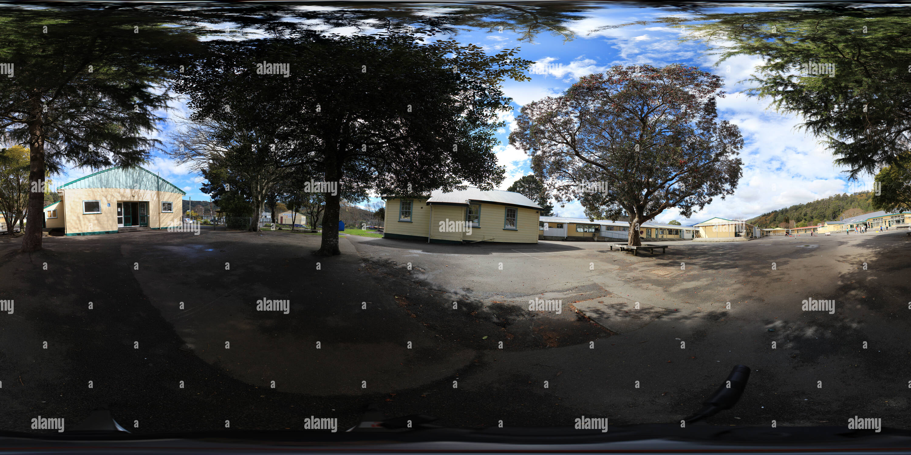 360° view of Wainuiomata Primary School and Museum Alamy