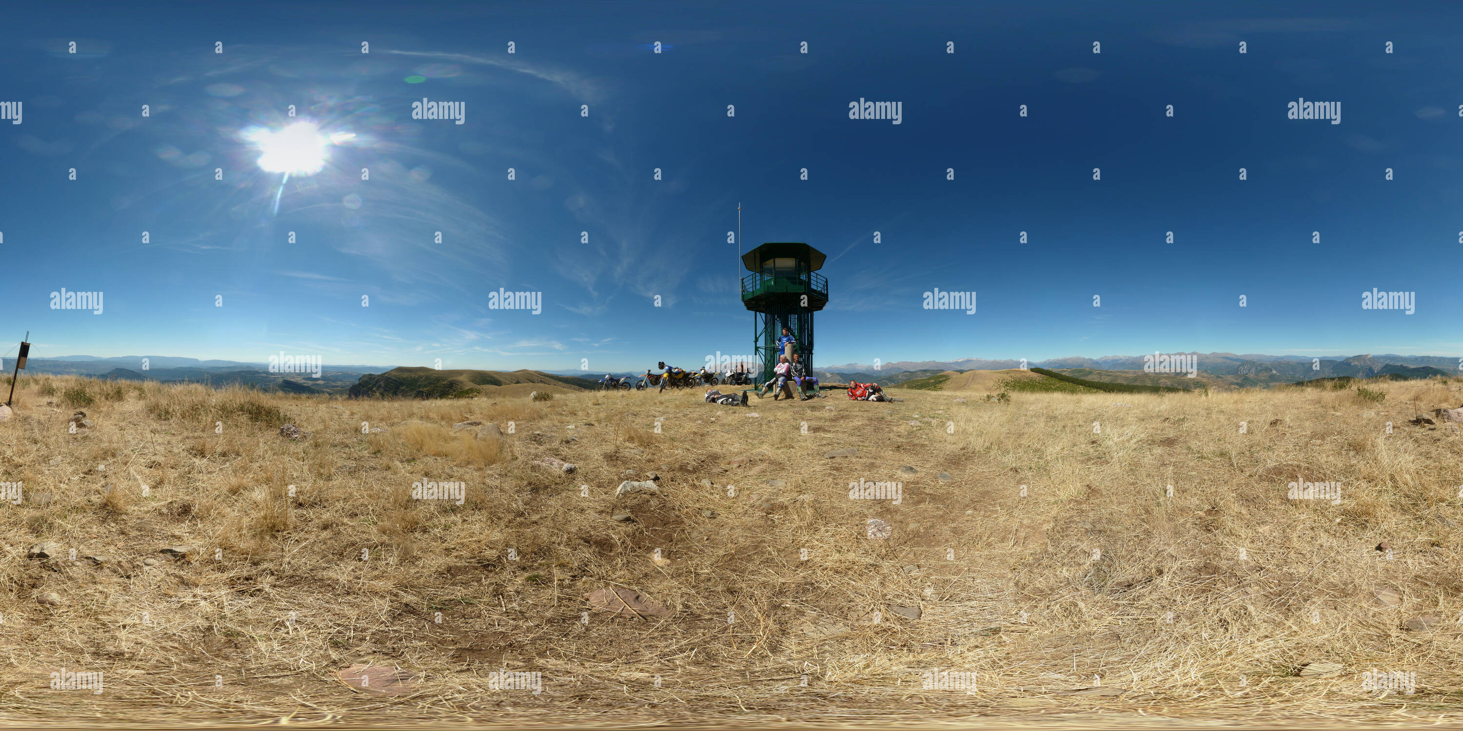 360° view of Sierra de Sis - Puy Alto - Alamy