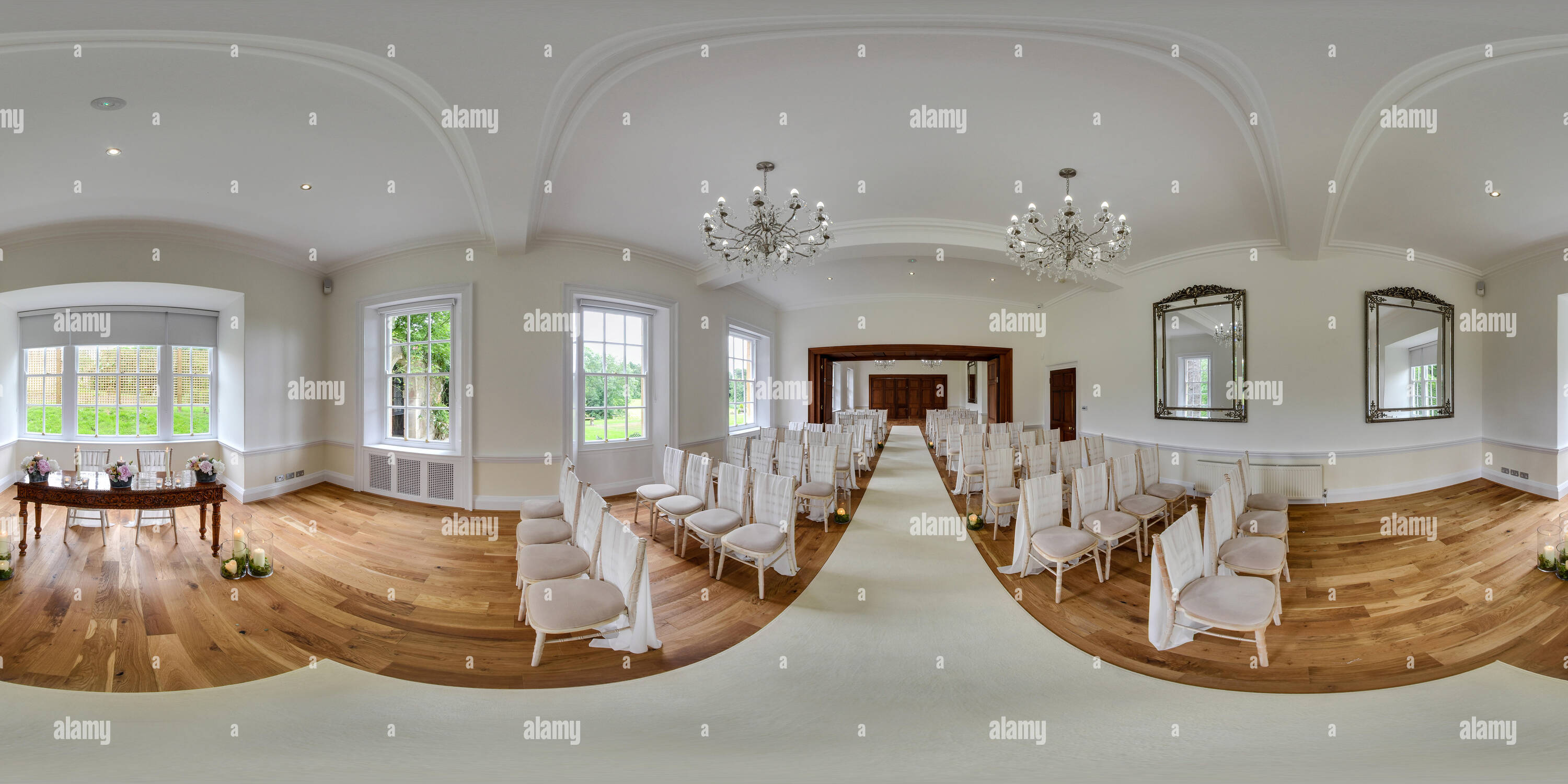 360 View Of 360 Panoramas Of A Wedding Venue Alamy