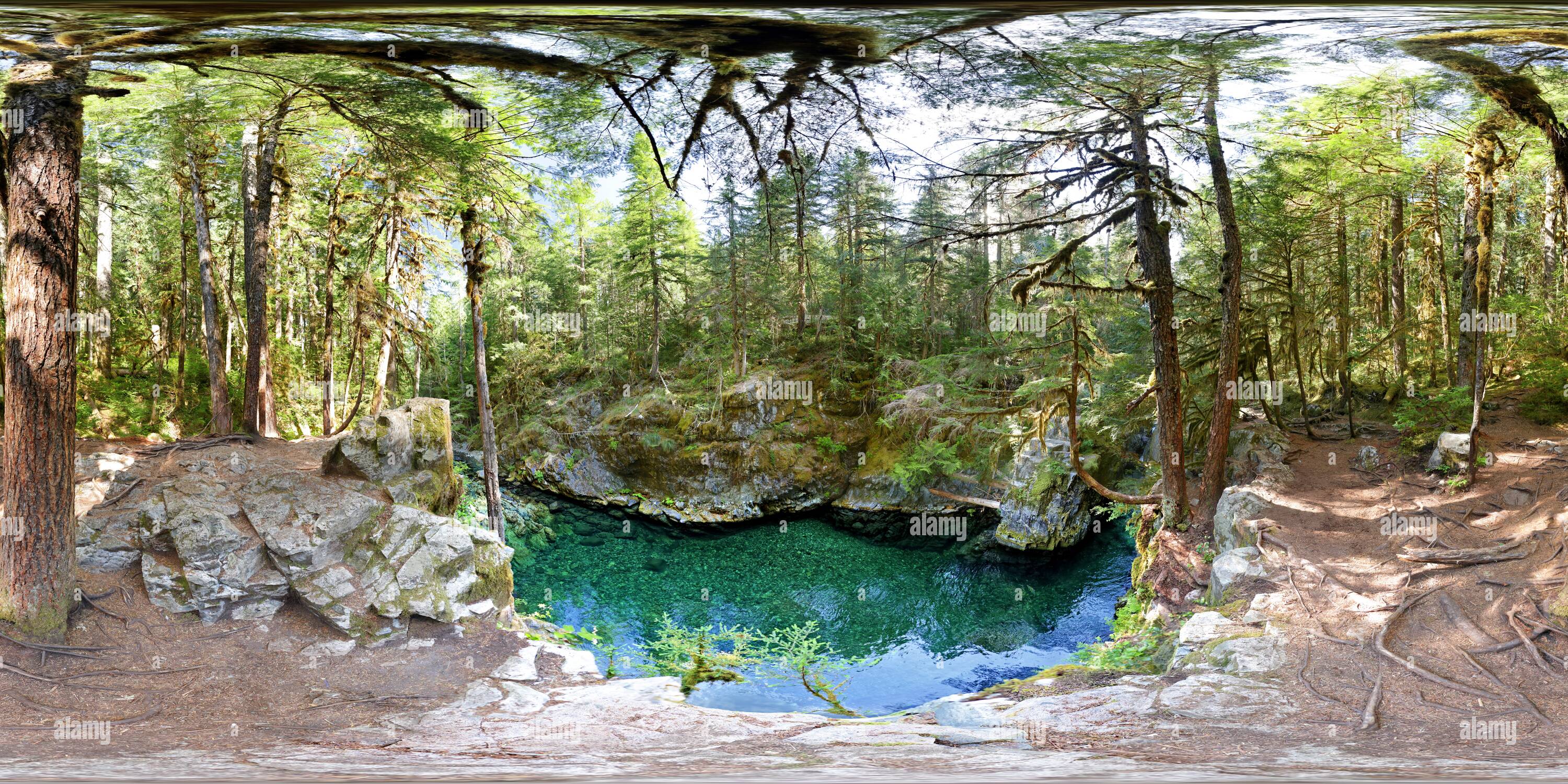 360 degree panoramic view of Opal Pool [2]