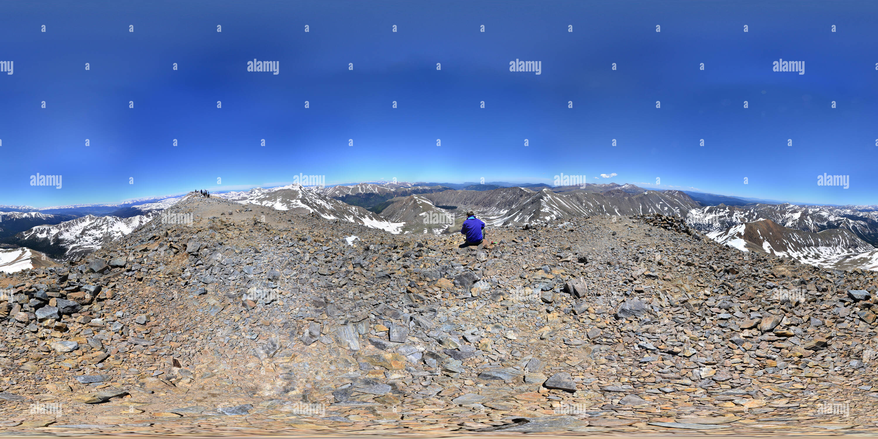 360 degree panoramic view of Grays Peak