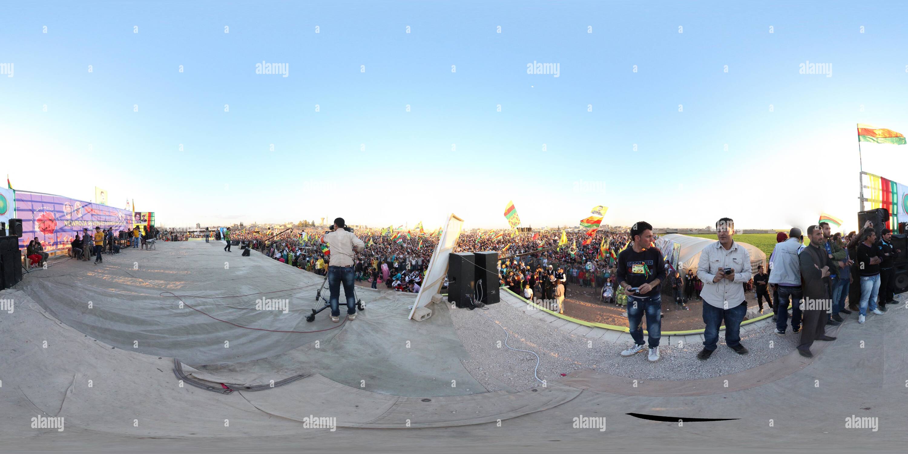 360° view of Qamislo-Hileliye- Newroz e 2013 - Alamy